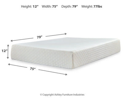 Chime 12 Inch Memory Foam Mattress in a Box - Ideal Furniture (Fresno,CA) 