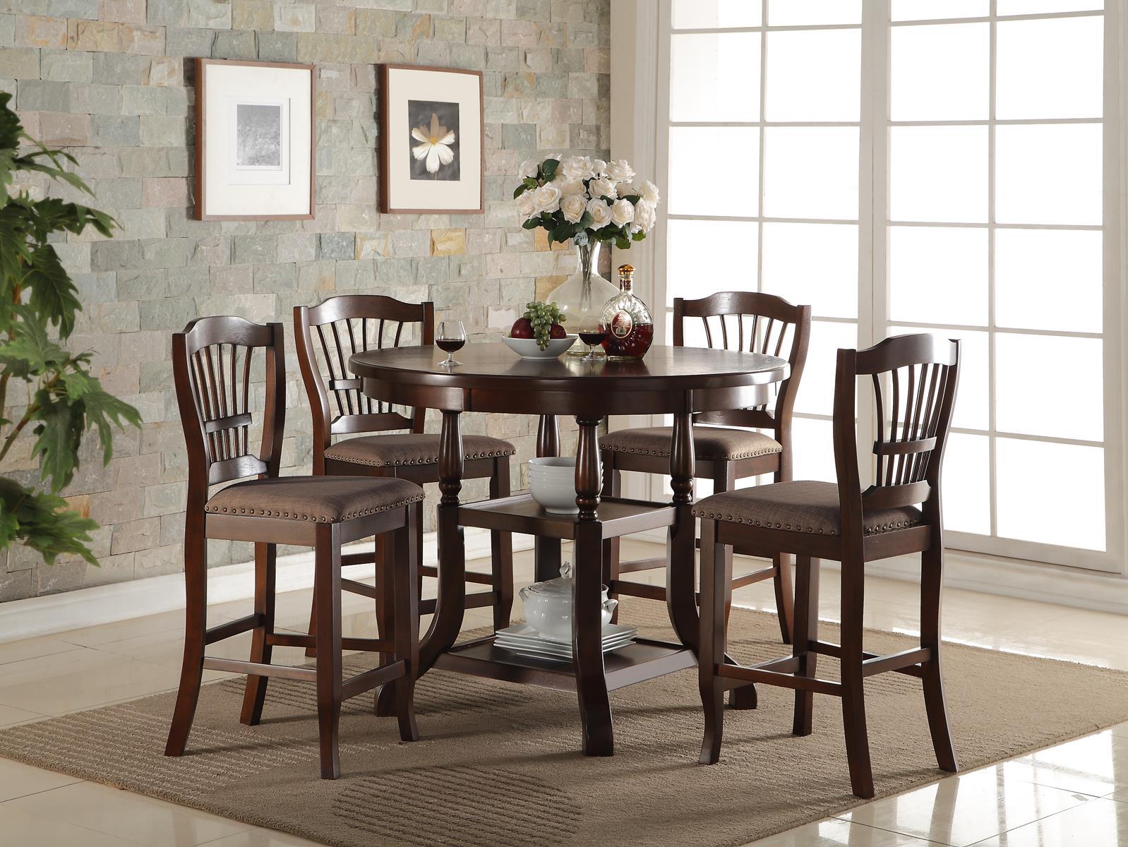 New Classic Bixby Counter Dining Table in Espresso - Ideal Furniture (Fresno,CA) 
