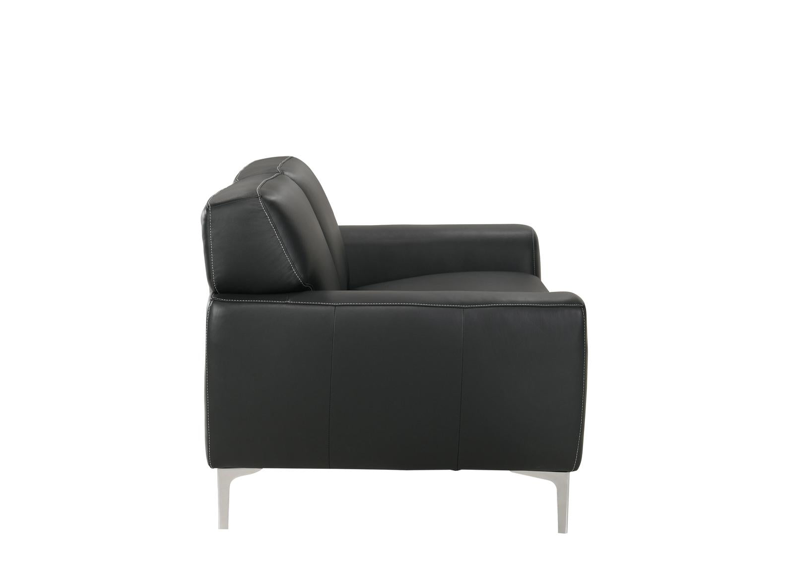 New Classic Carrara Loveseat in Black