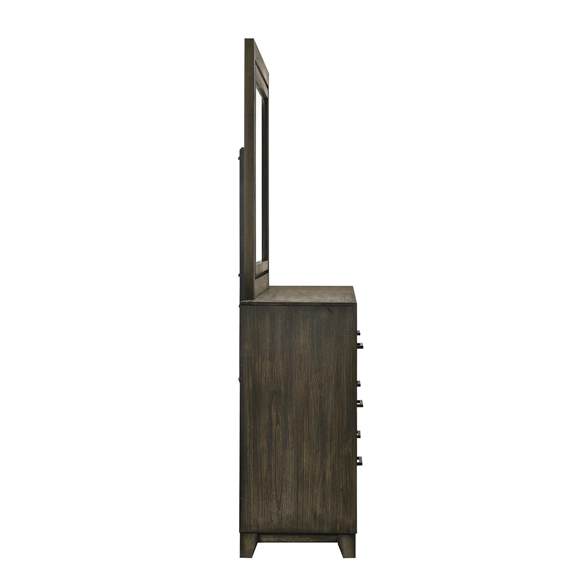 New Classic Furniture Ashland Mirror in Rustic Brown - Ideal Furniture (Fresno,CA) 