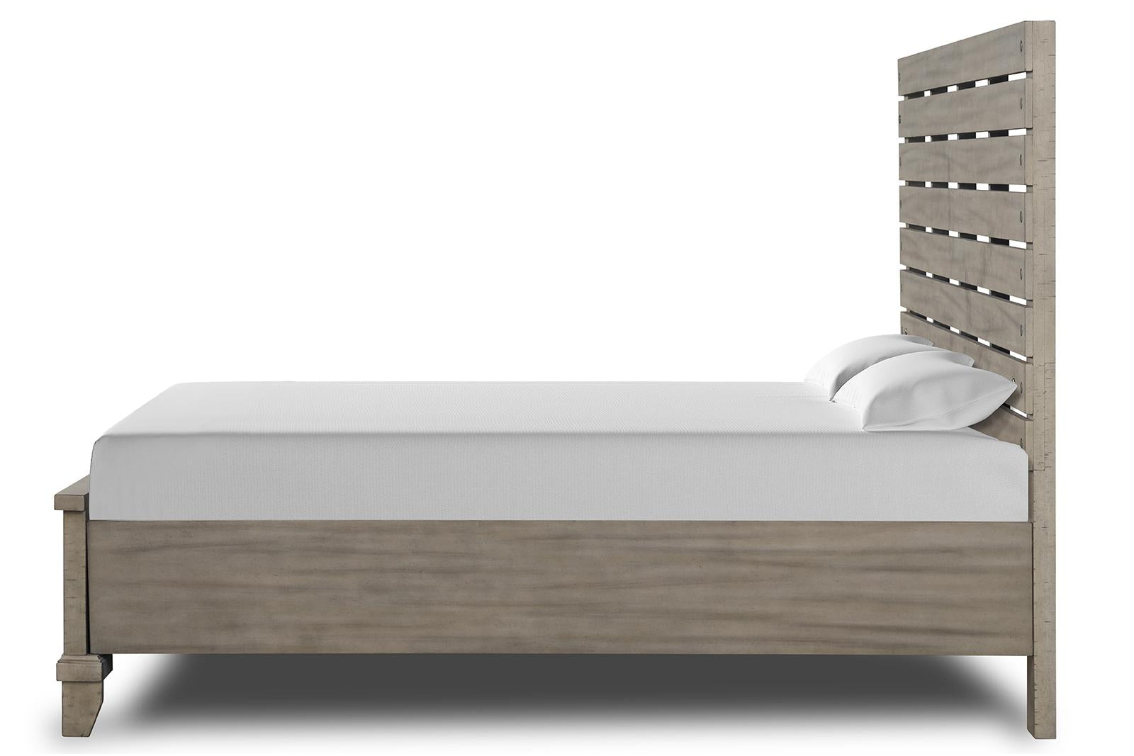 New Classic Furniture Marwick King Panel Bed in Sand - Ideal Furniture (Fresno,CA) 