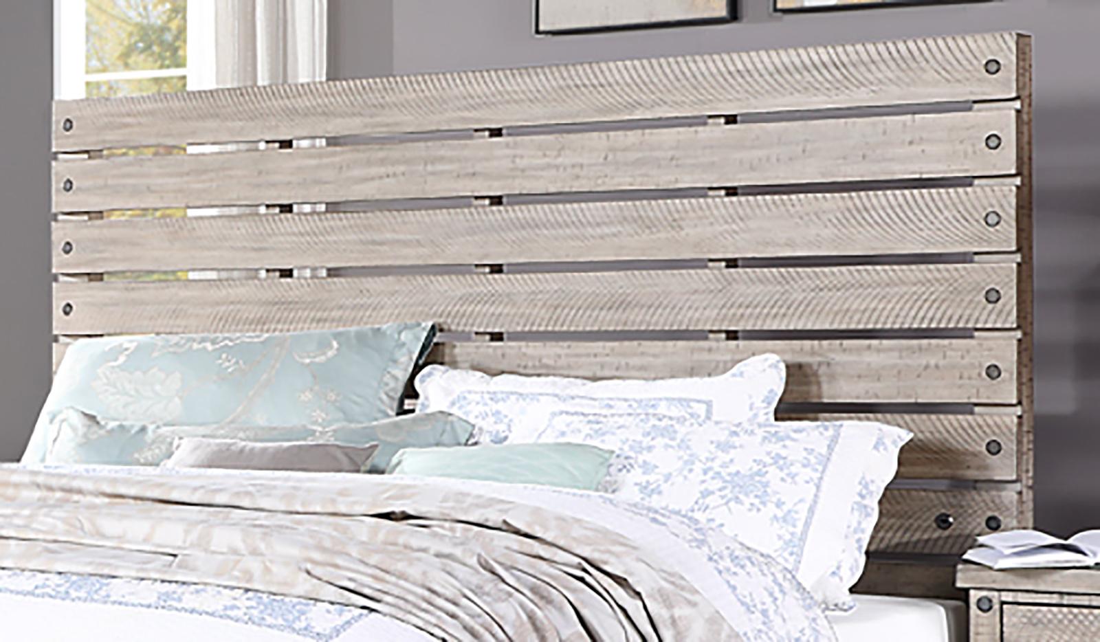 New Classic Furniture Marwick King Panel Bed in Sand - Ideal Furniture (Fresno,CA) 