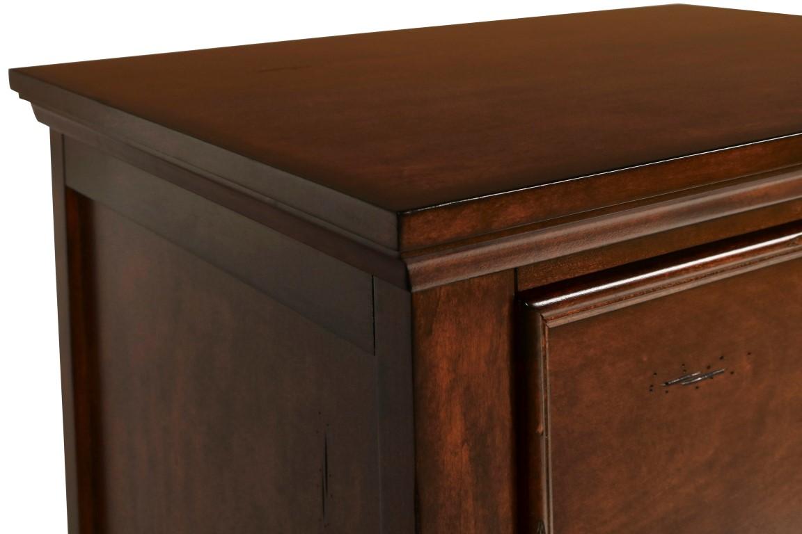 New Classic Furniture Tamarack Nightstand in Brown Cherry - Ideal Furniture (Fresno,CA) 