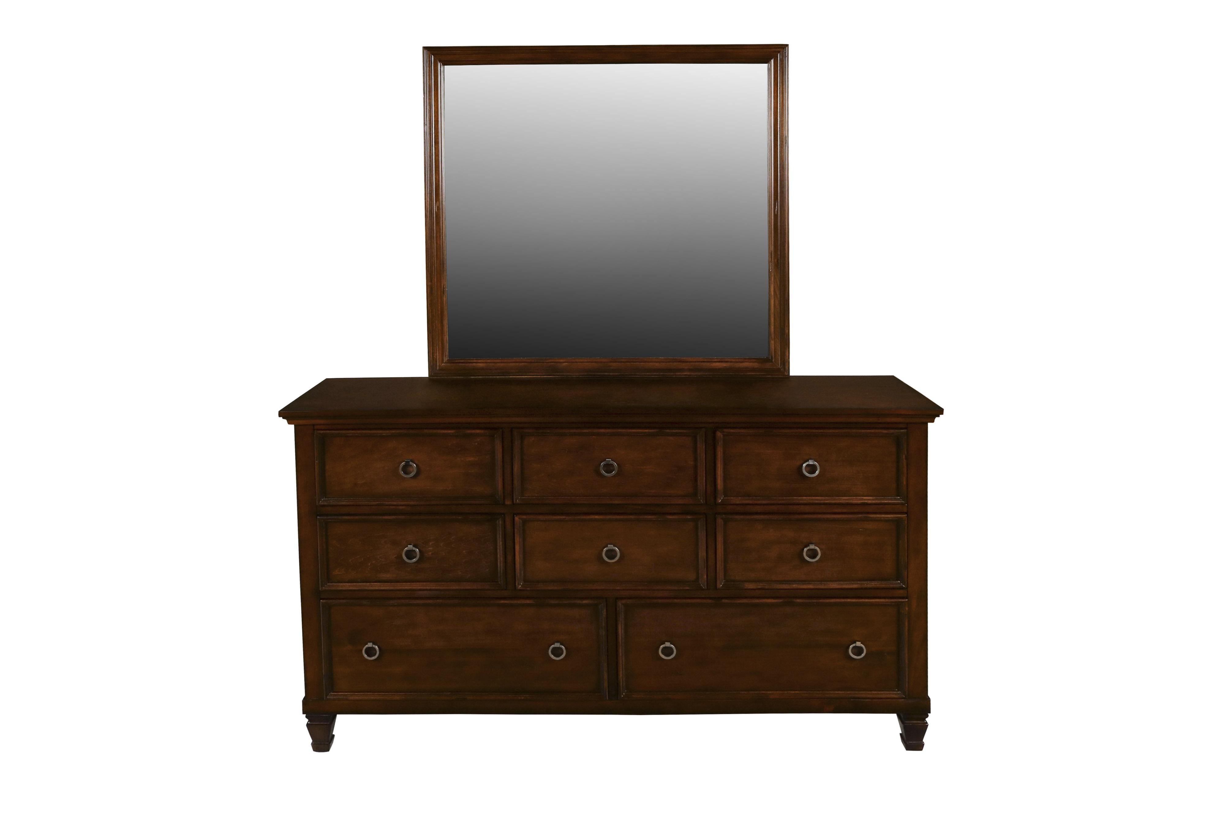New Classic Furniture Tamarack Mirror in Brown Cherry - Ideal Furniture (Fresno,CA) 