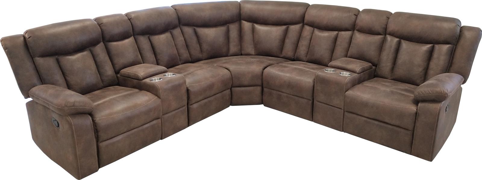 New Classic Stewart Power Sectional Living Room Set in Adobe - Ideal Furniture (Fresno,CA) 