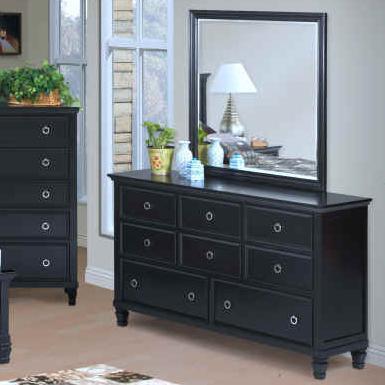 New Classic Tamarack 8-Drawer Dresser in Black - Ideal Furniture (Fresno,CA) 