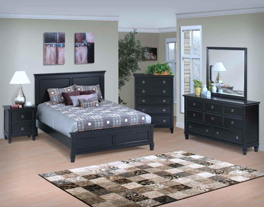 New Classic Tamarack California King Panel Bed in Black - Ideal Furniture (Fresno,CA) 