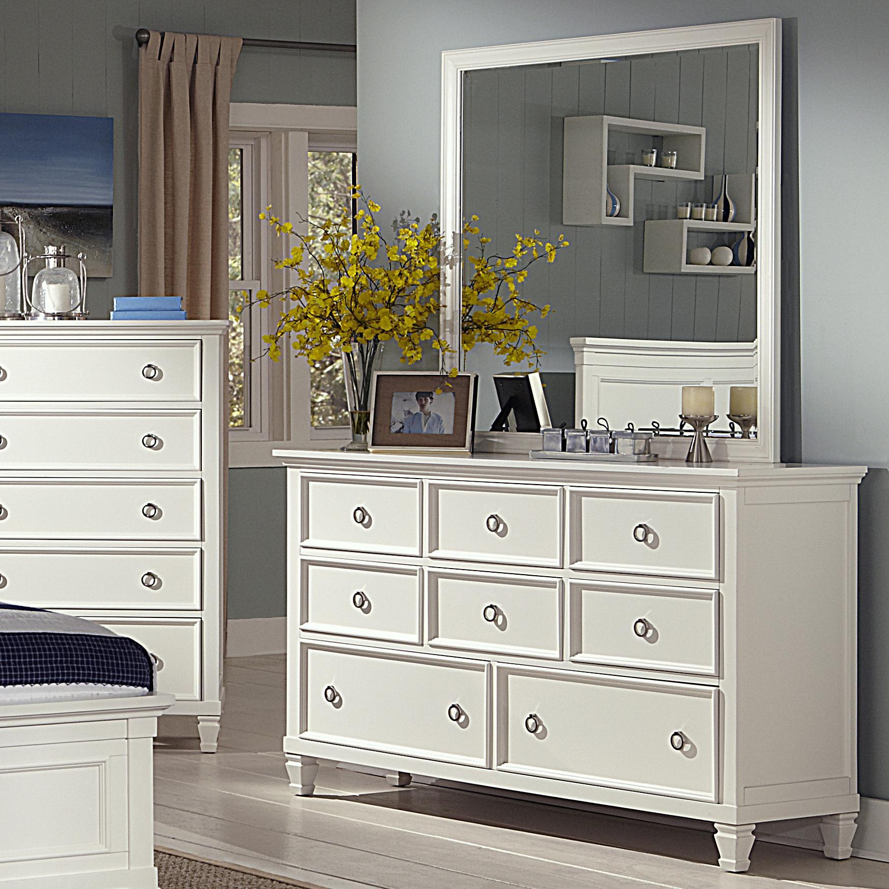 New Classic Tamarack Mirror in White - Ideal Furniture (Fresno,CA) 