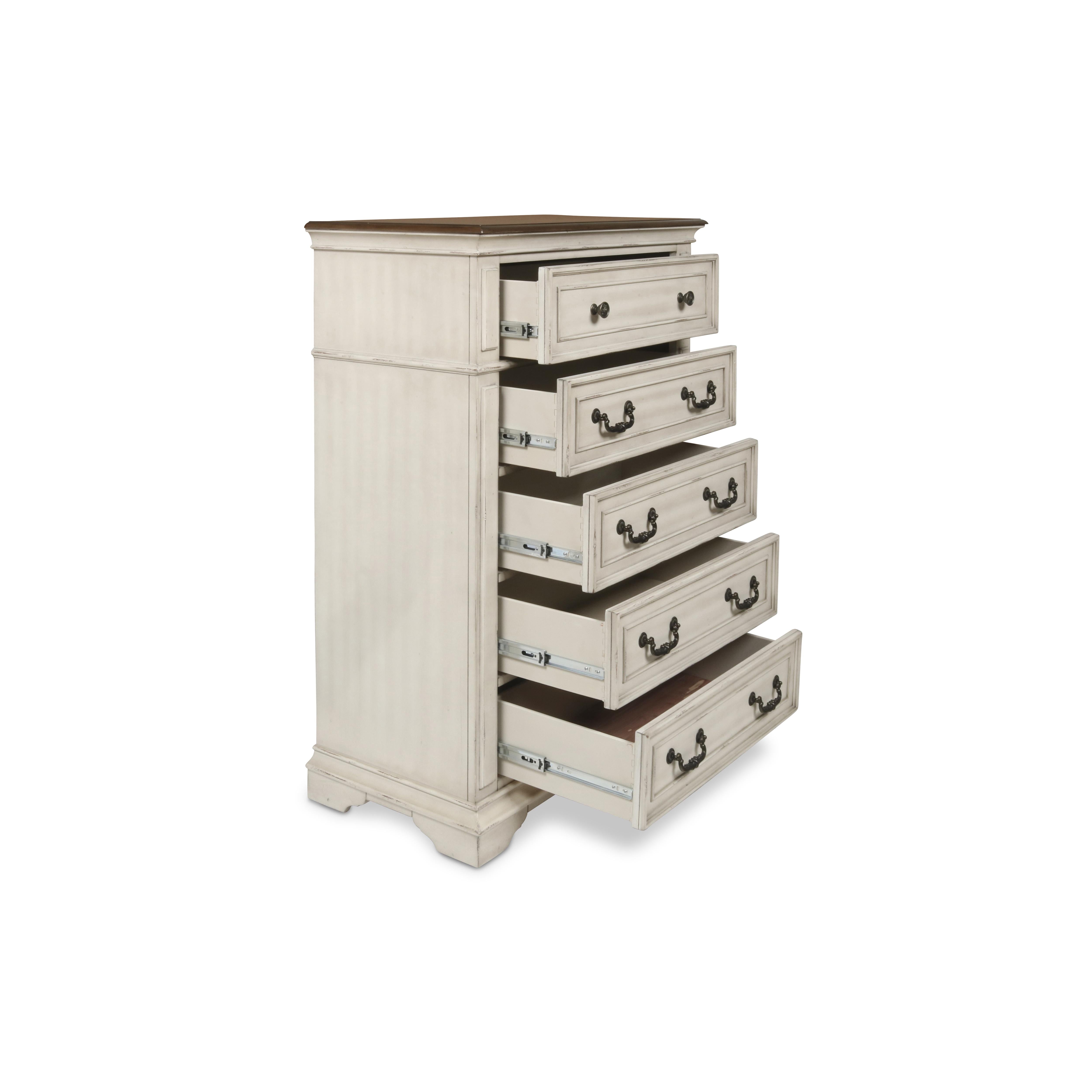 ANASTASIA CHEST - ANT. WHITE - Ideal Furniture (Fresno,CA) 