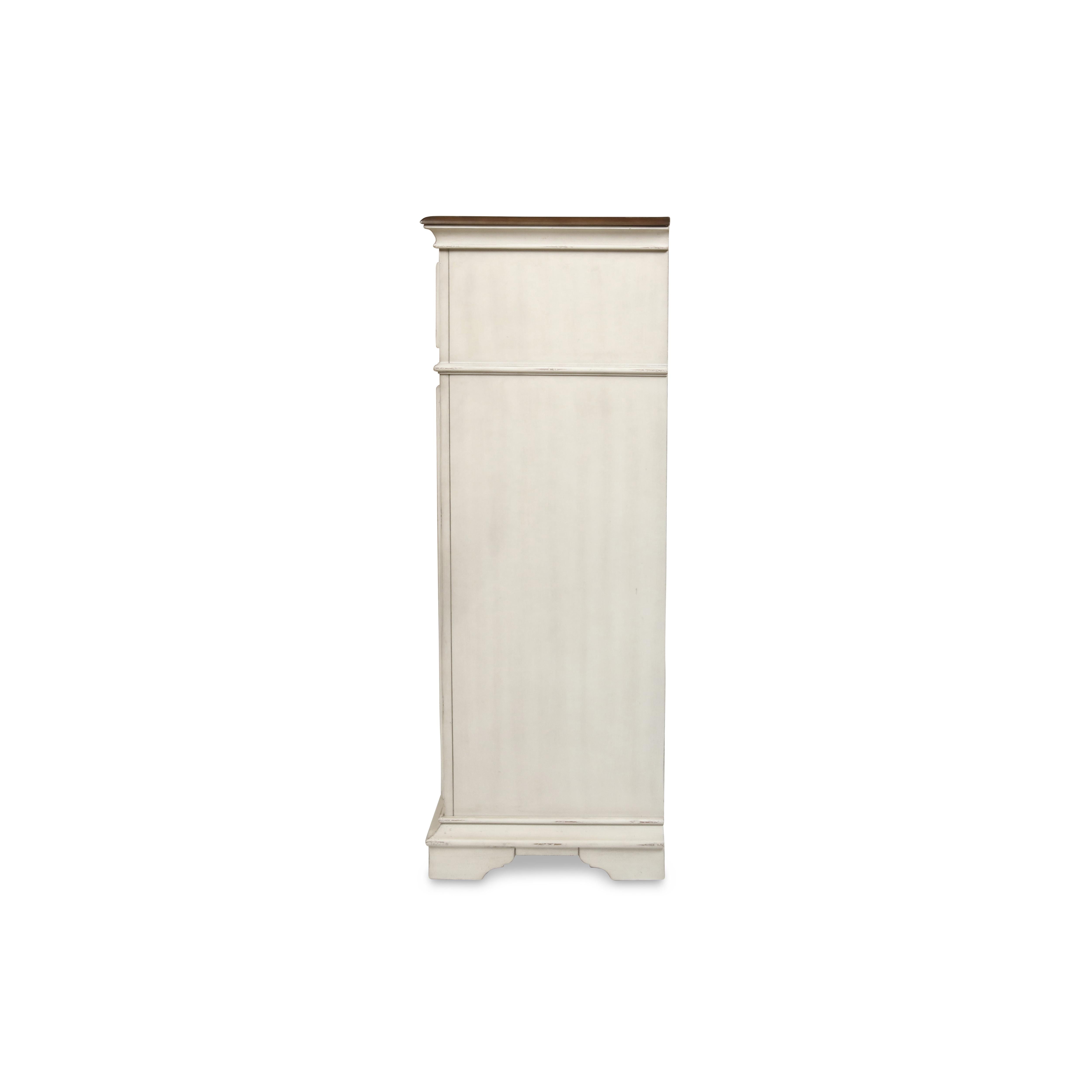ANASTASIA CHEST - ANT. WHITE - Ideal Furniture (Fresno,CA) 