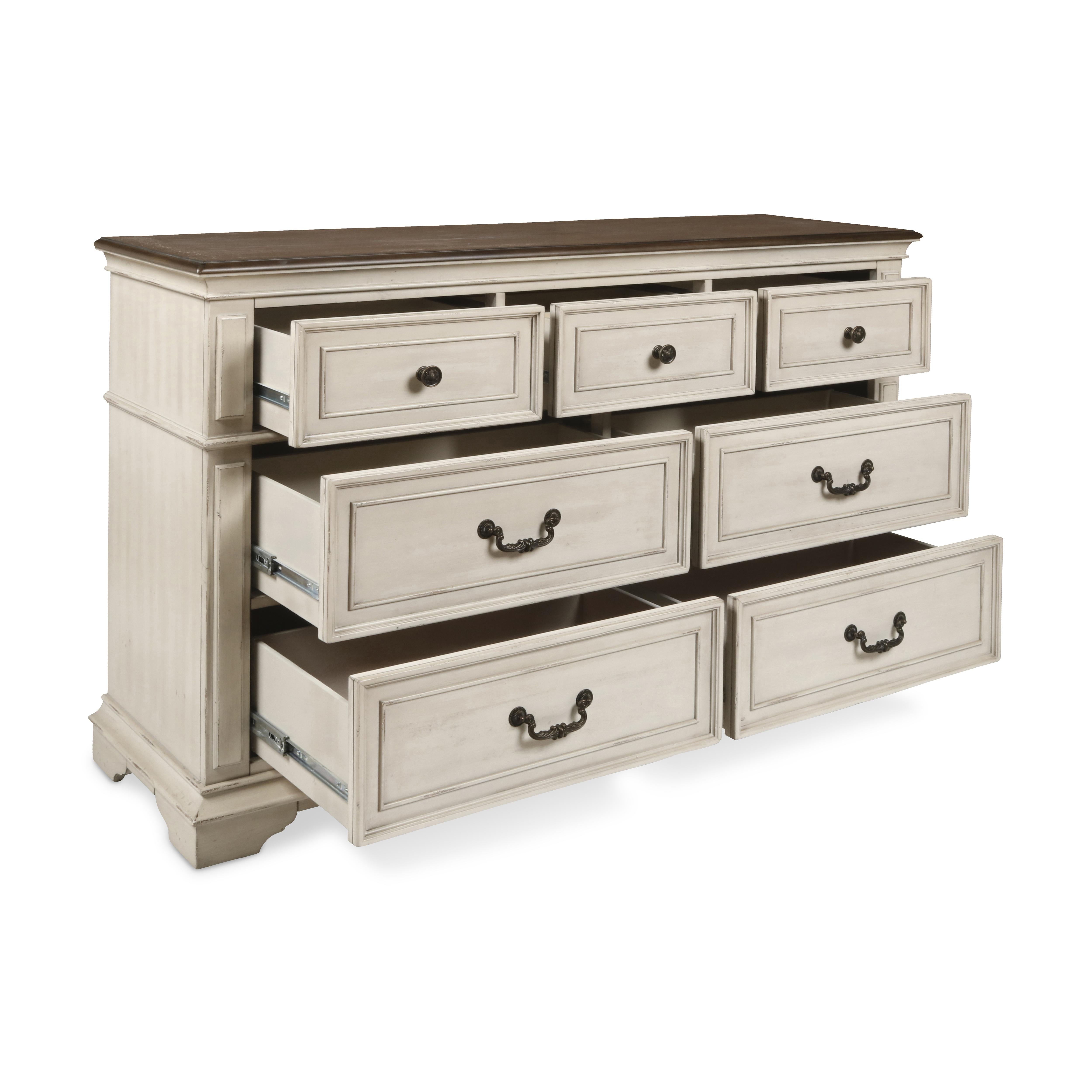 ANASTASIA DRESSER - ANT. WHITE - Ideal Furniture (Fresno,CA) 