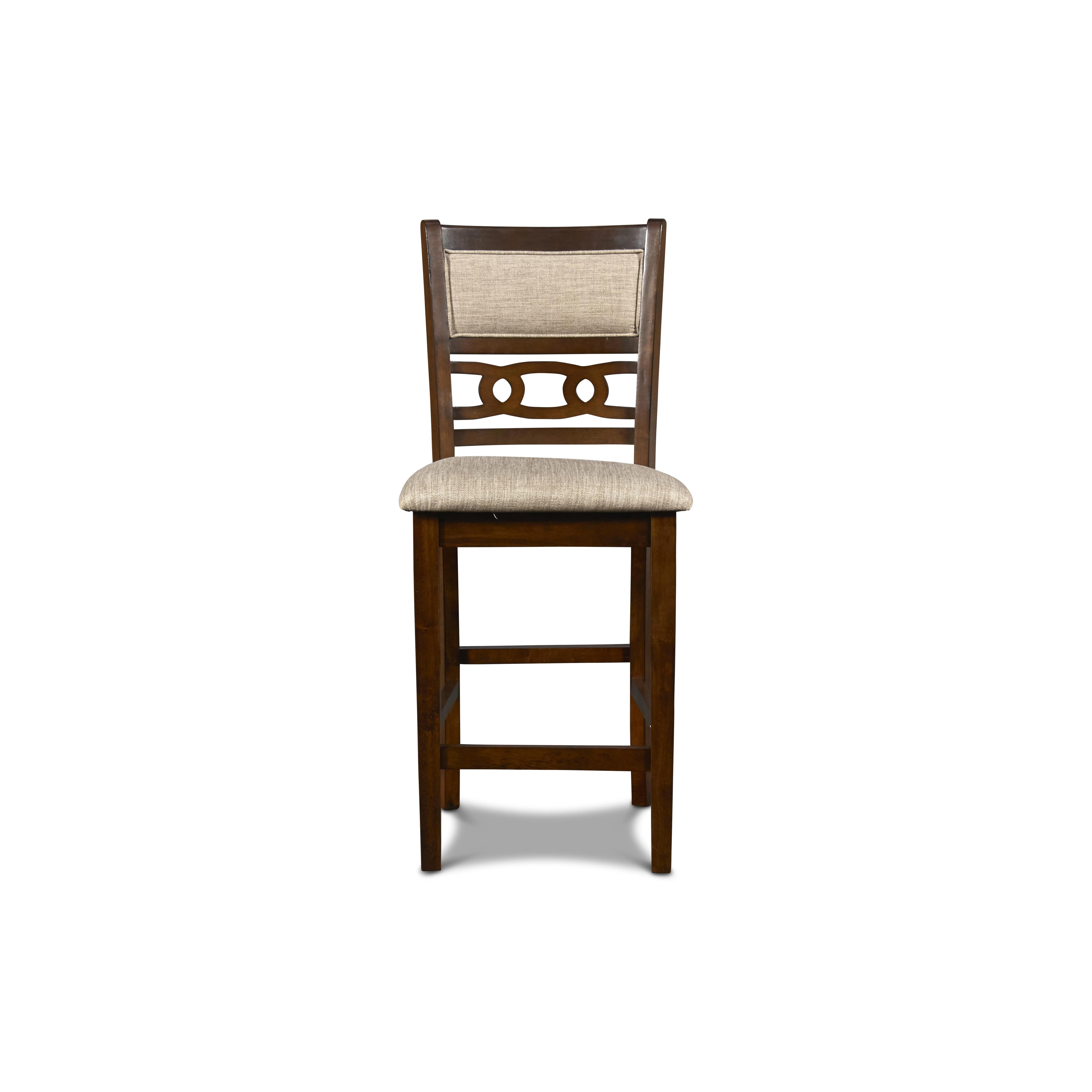 GIA ROUND COUNTER DINING 5 PC SET - CHERRY - Ideal Furniture (Fresno,CA) 