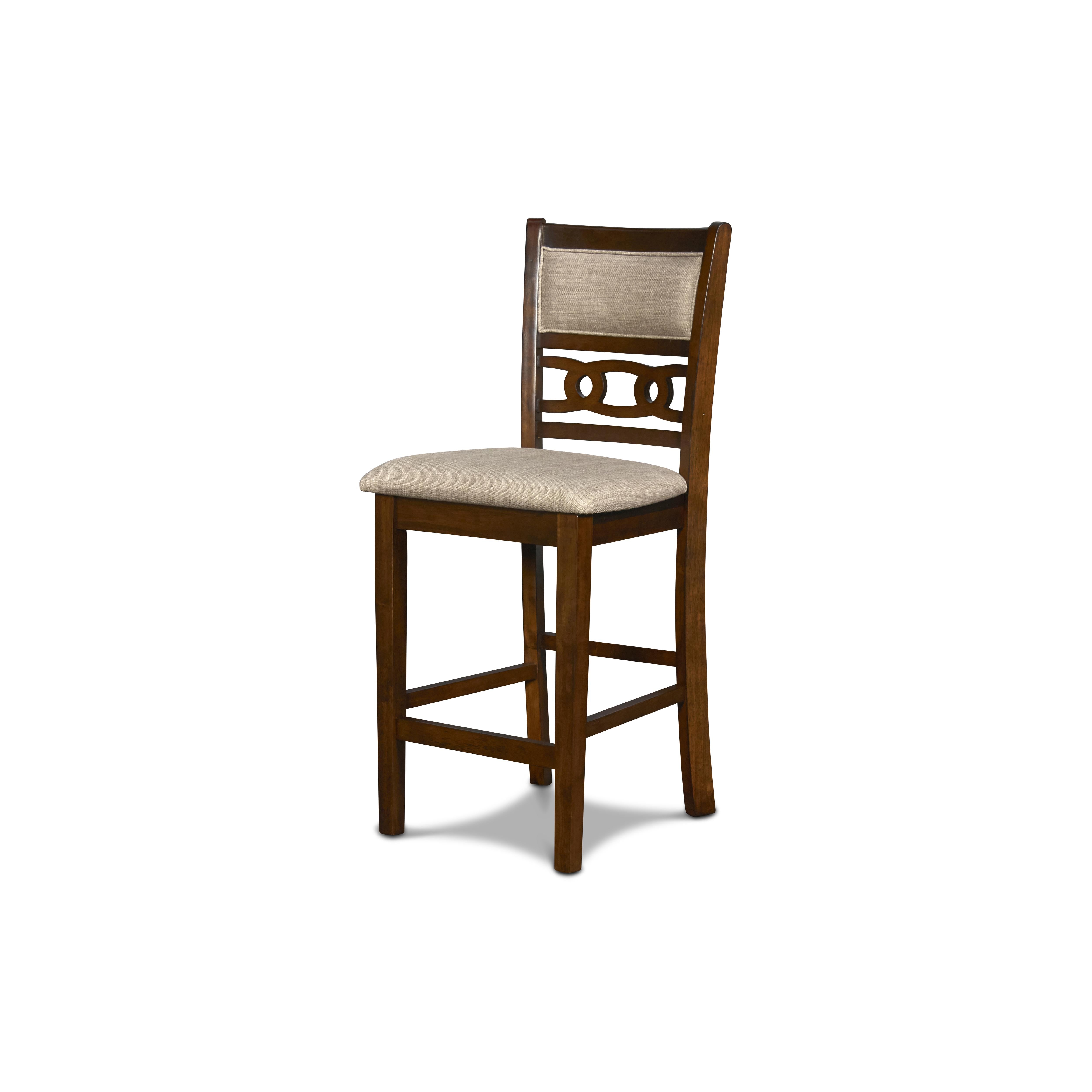 GIA ROUND COUNTER DINING 5 PC SET - CHERRY - Ideal Furniture (Fresno,CA) 