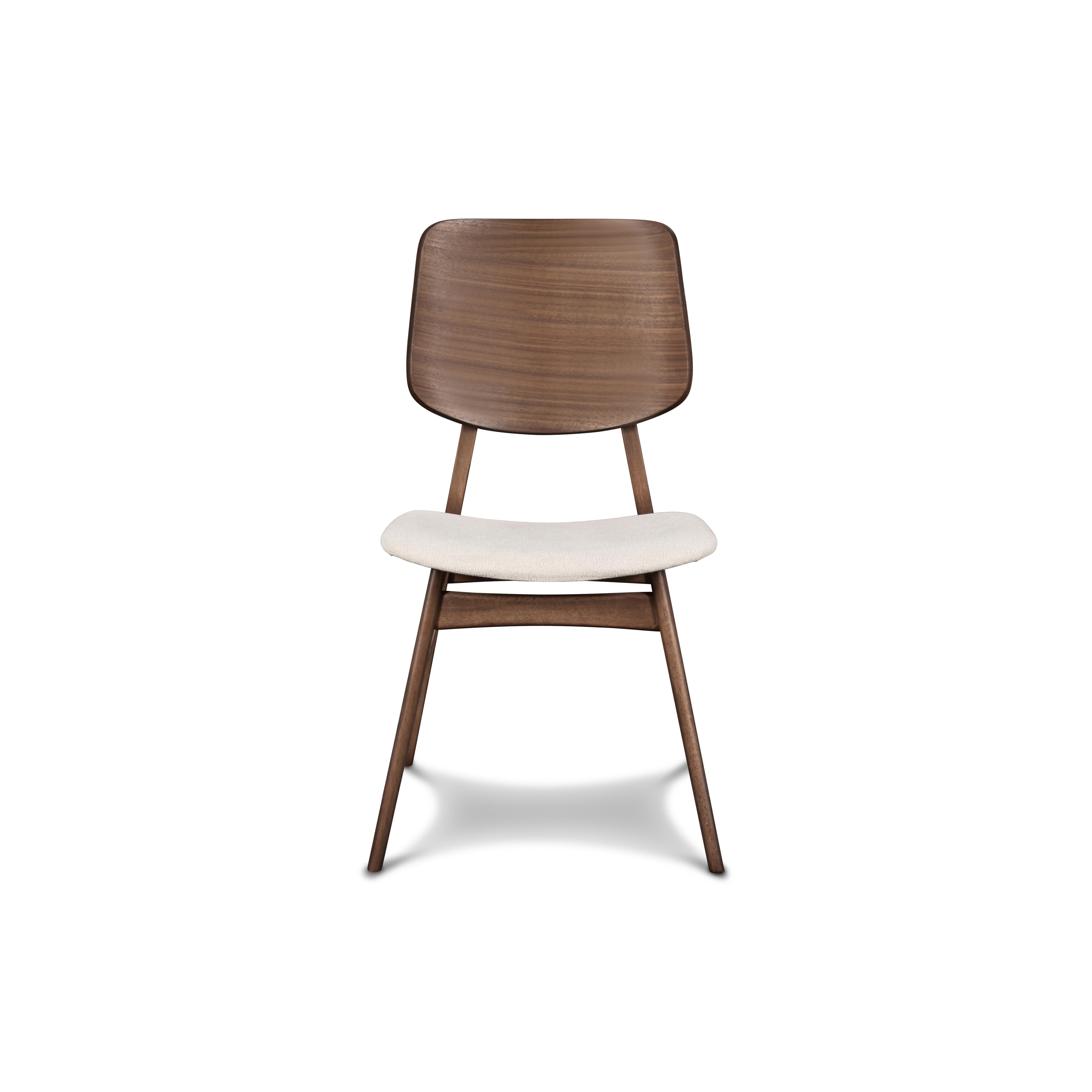 OSCAR WOOD BACK CHAIR - WALNUT, 2 PC PER CARTON - Ideal Furniture (Fresno,CA) 