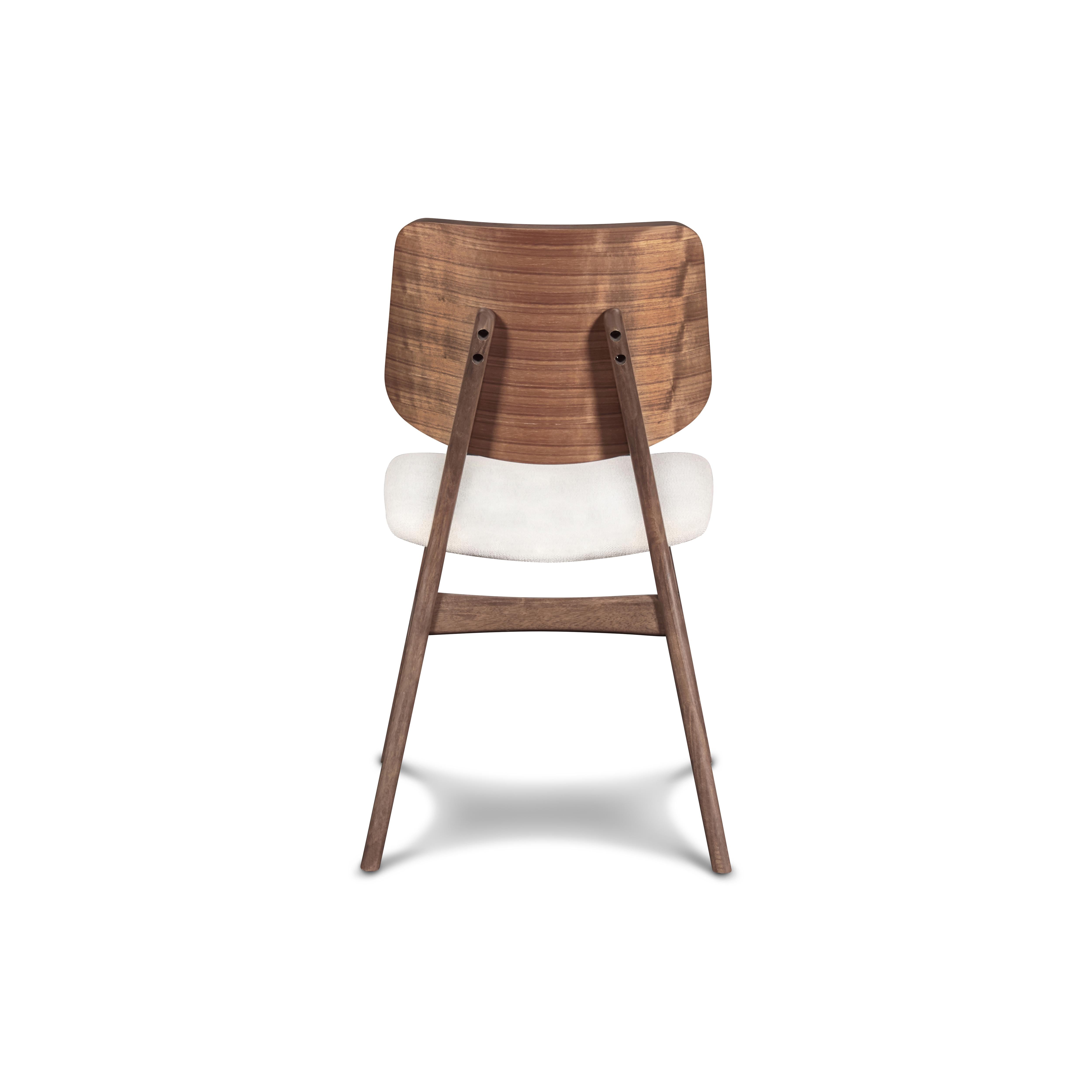 OSCAR WOOD BACK CHAIR - WALNUT, 2 PC PER CARTON - Ideal Furniture (Fresno,CA) 