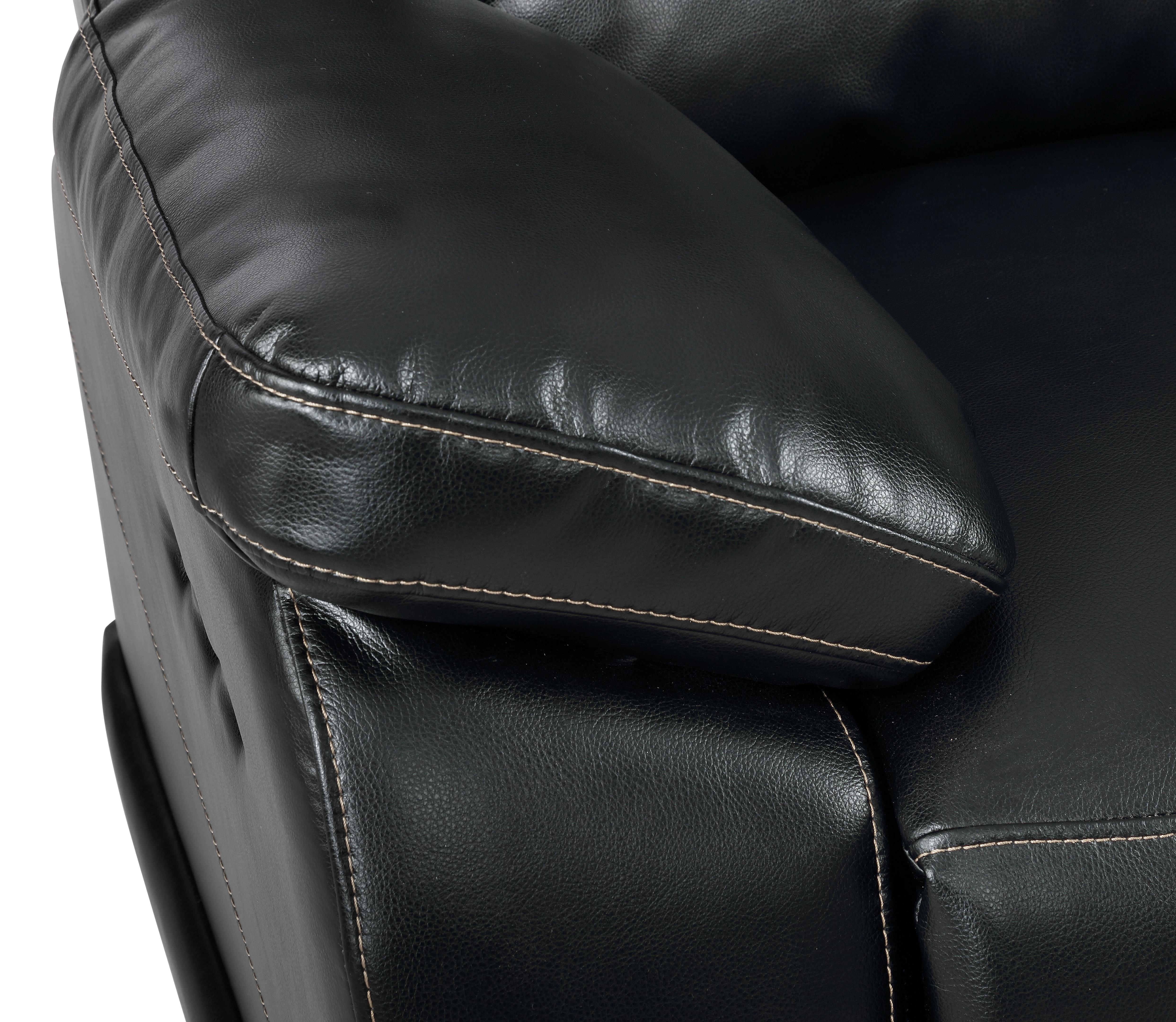 VEGA SOFA W/PWR FR - PREMIER BLACK - Ideal Furniture (Fresno,CA) 