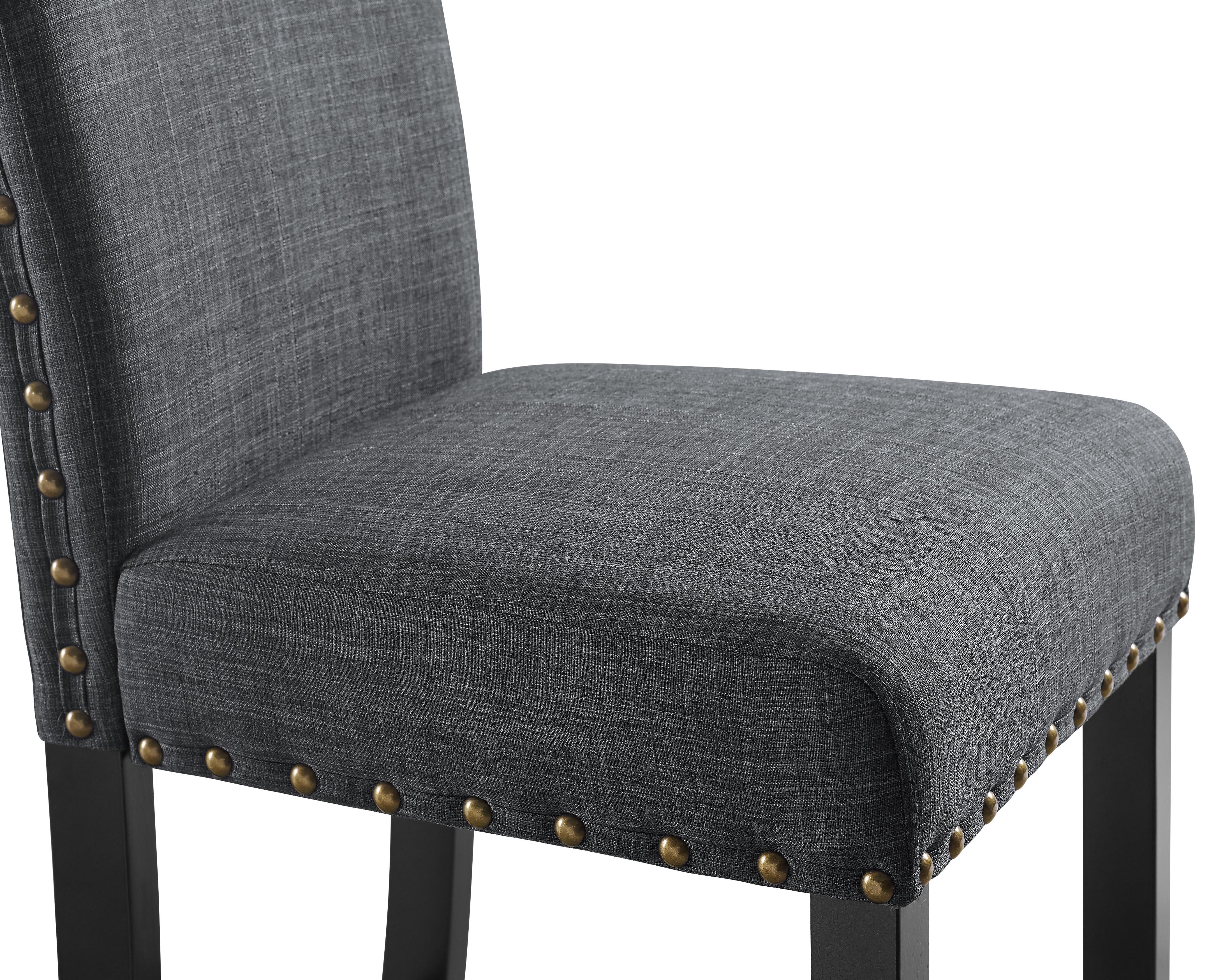 CRISPIN GRANITE GRAY DINING CHAIR- (2/Ctn) - Ideal Furniture (Fresno,CA) 