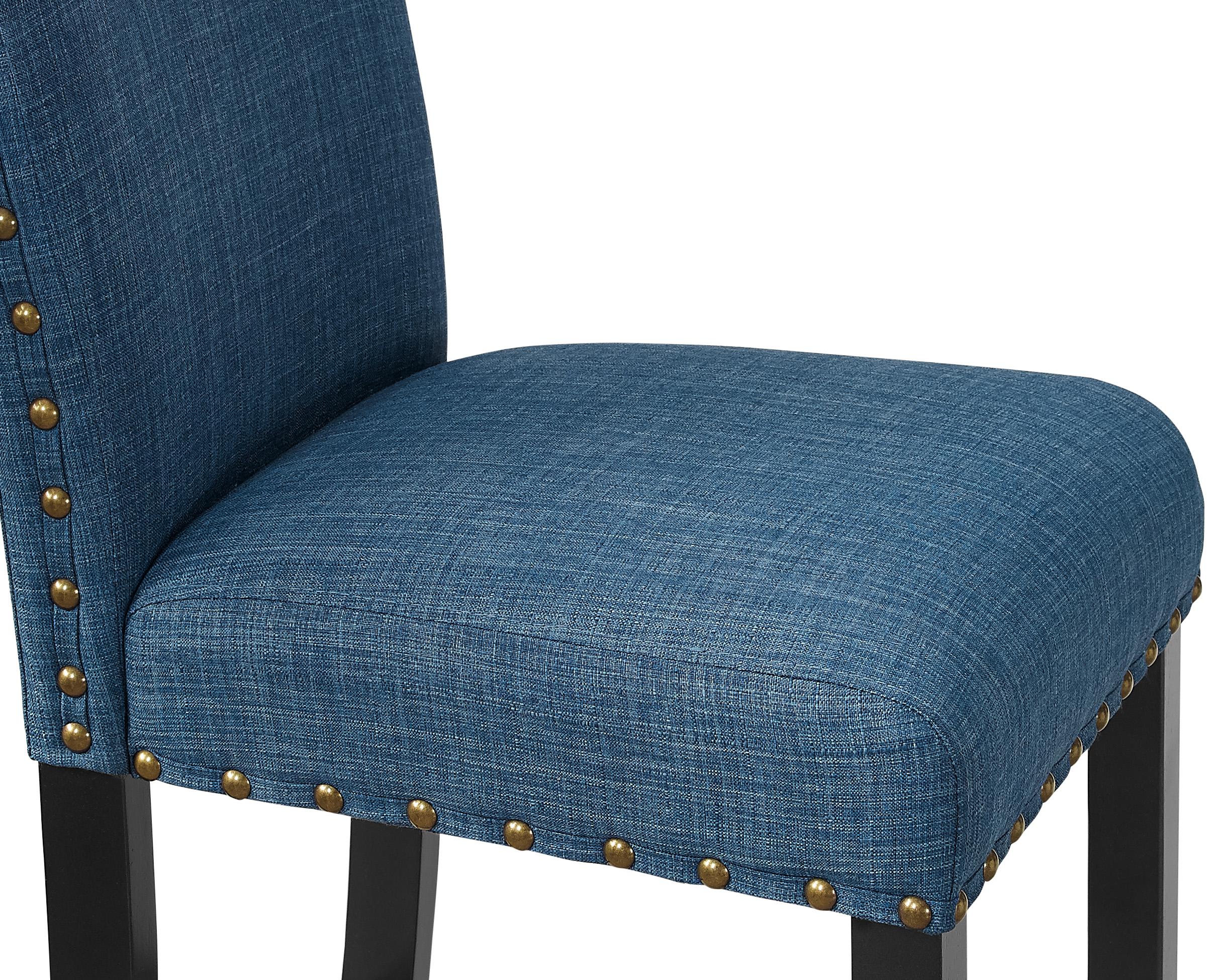 CRISPIN MARINE BLUE DINING CHAIR- (2/Ctn) - Ideal Furniture (Fresno,CA) 