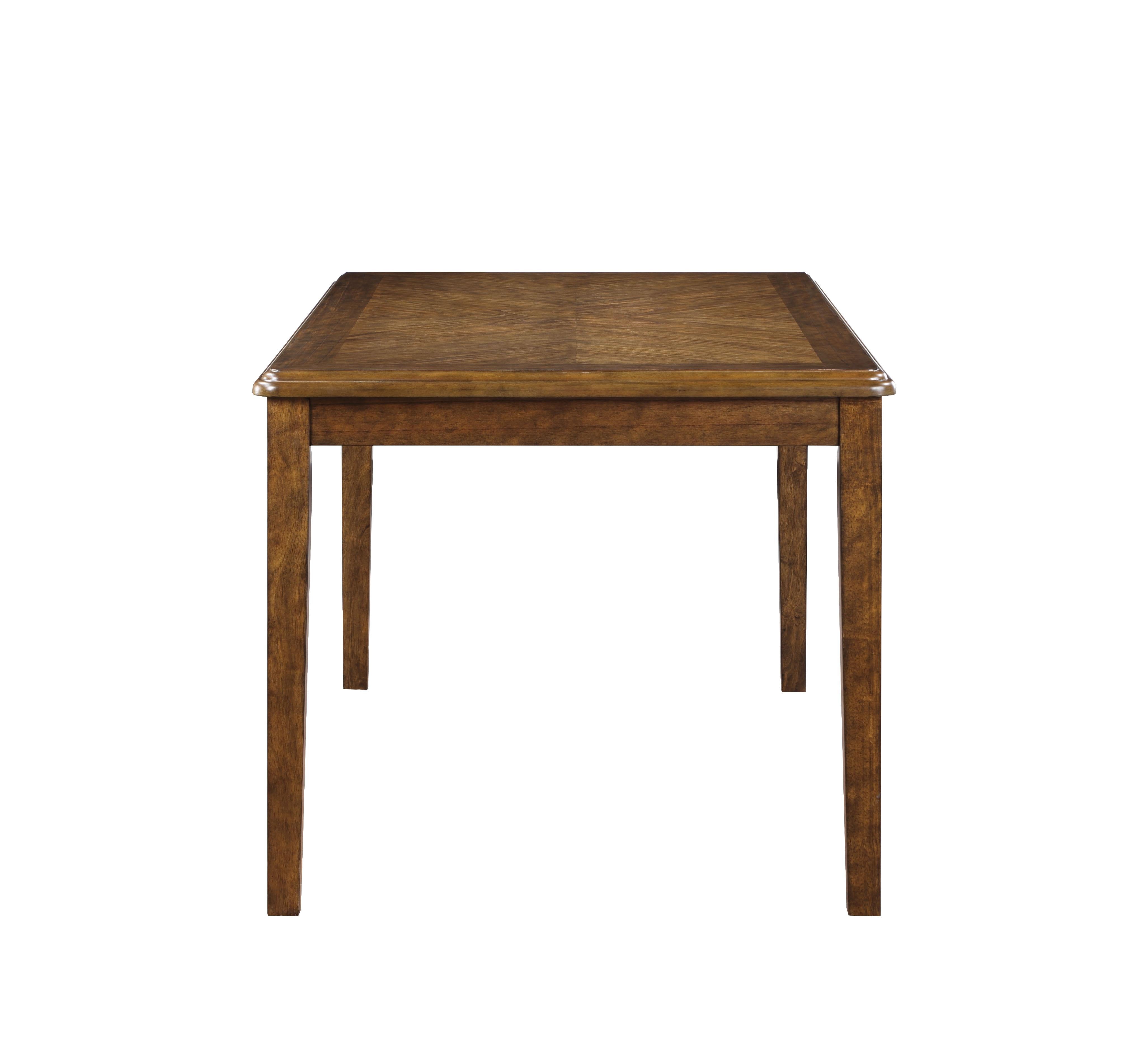 GIA 60" DINING TABLE+CHAIRS (5 PCS/CTN) -BROWN - Ideal Furniture (Fresno,CA) 