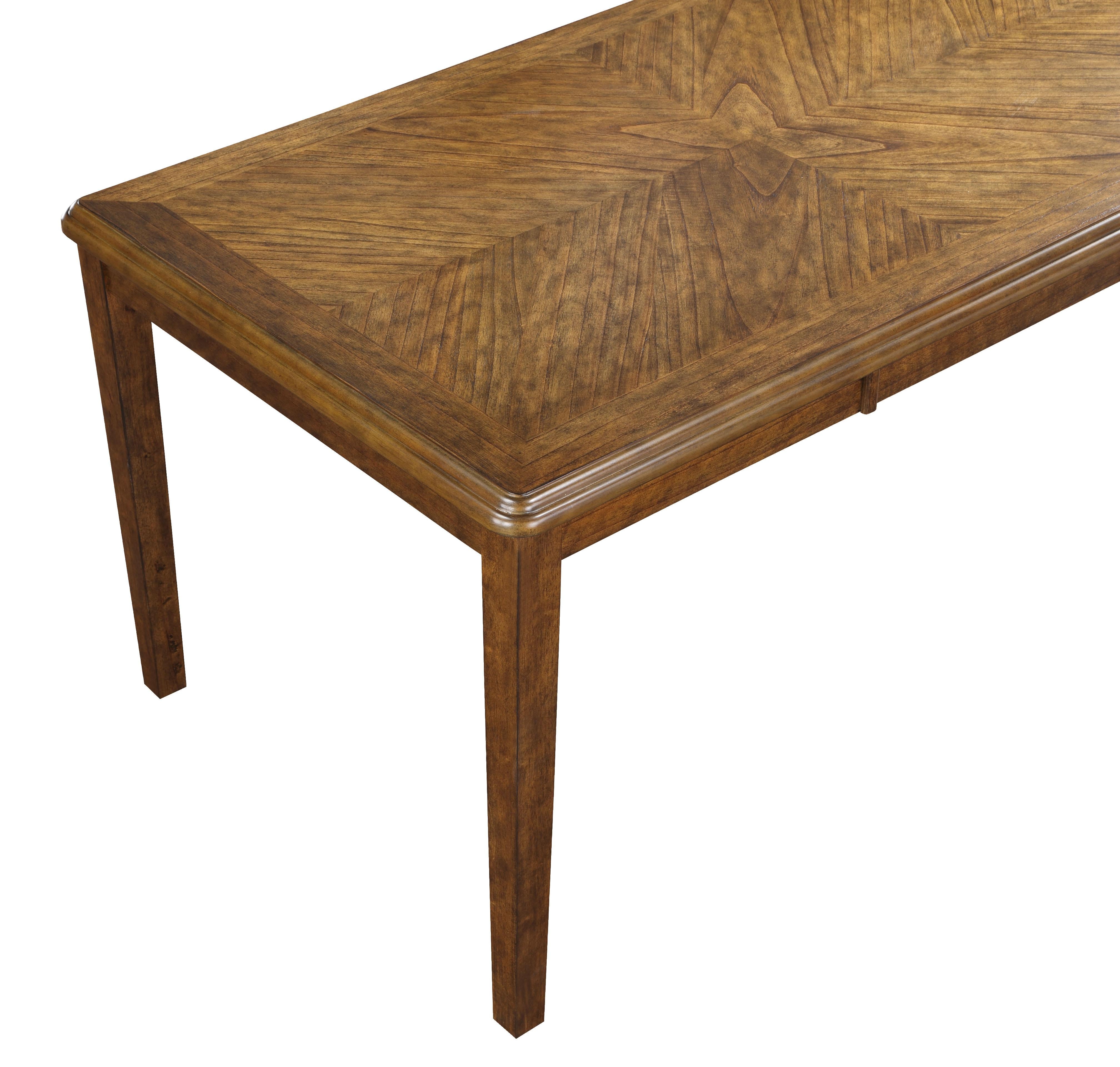 GIA 60" DINING TABLE+CHAIRS (5 PCS/CTN) -BROWN - Ideal Furniture (Fresno,CA) 