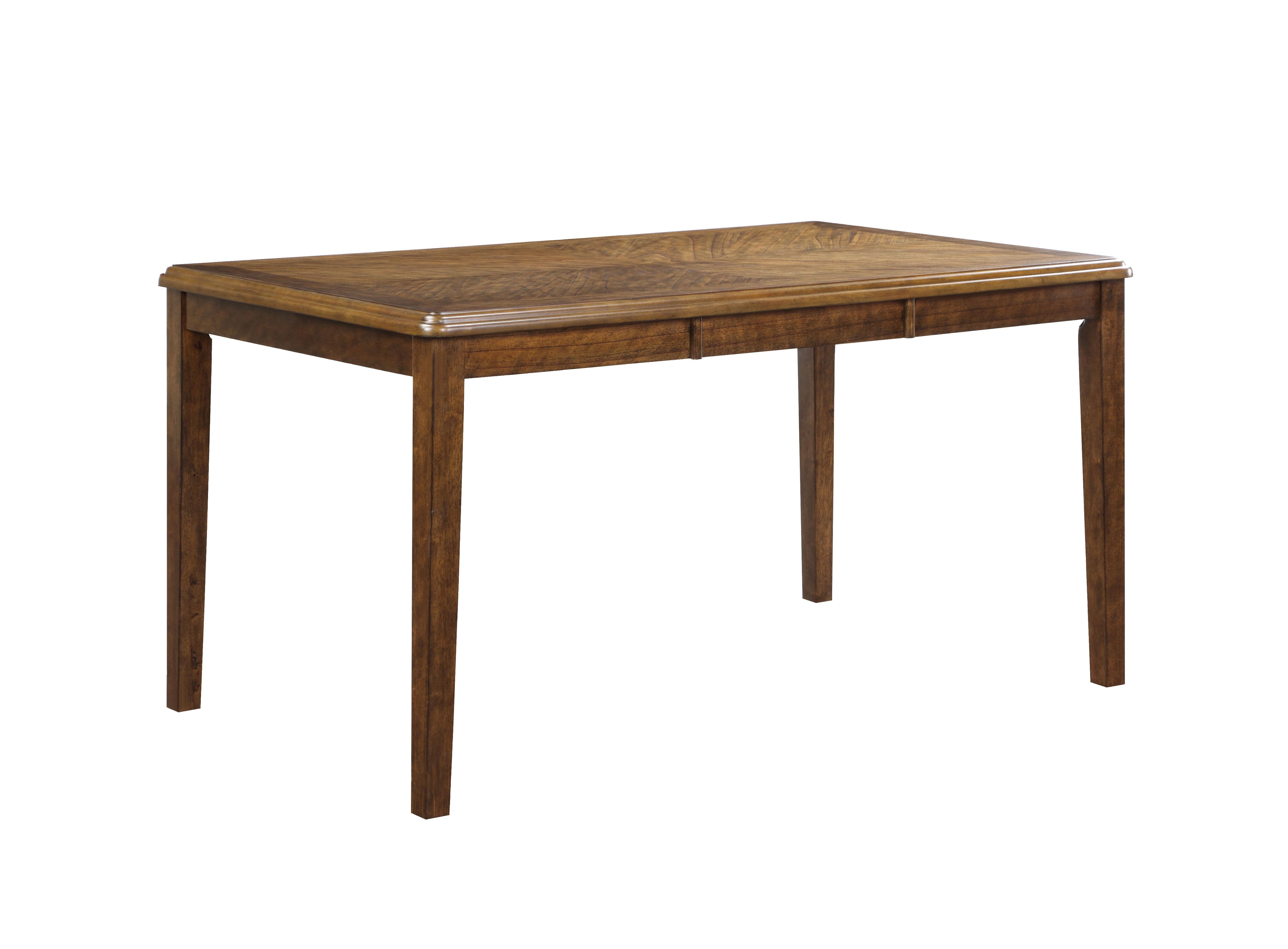 GIA 60" DINING TABLE+CHAIRS (5 PCS/CTN) -BROWN - Ideal Furniture (Fresno,CA) 