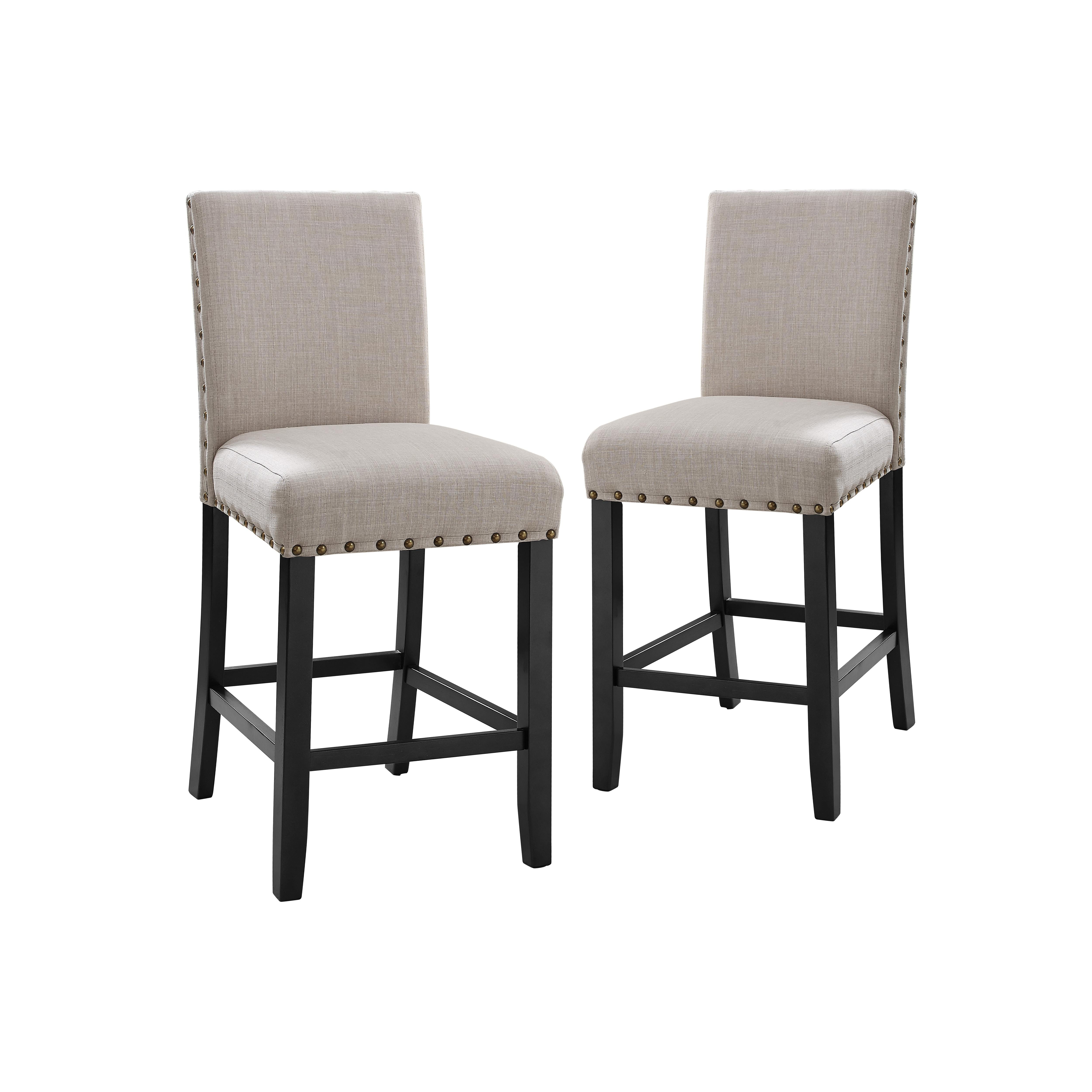 CRISPIN NATURAL BEIGE COUNTER CHAIR- (2/Ctn)