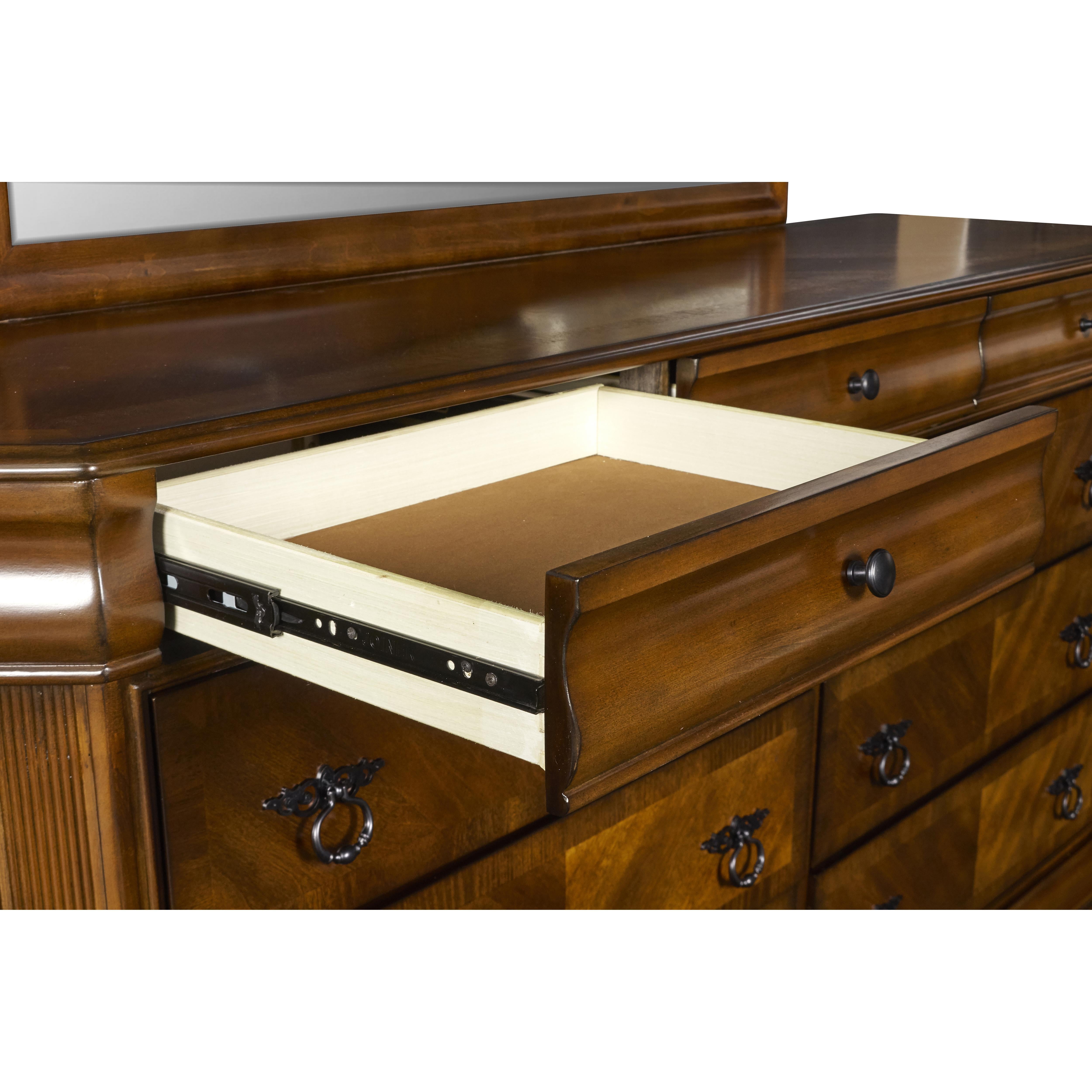 SHERIDAN DRESSER- BURNISHED CHERRY - Ideal Furniture (Fresno,CA) 