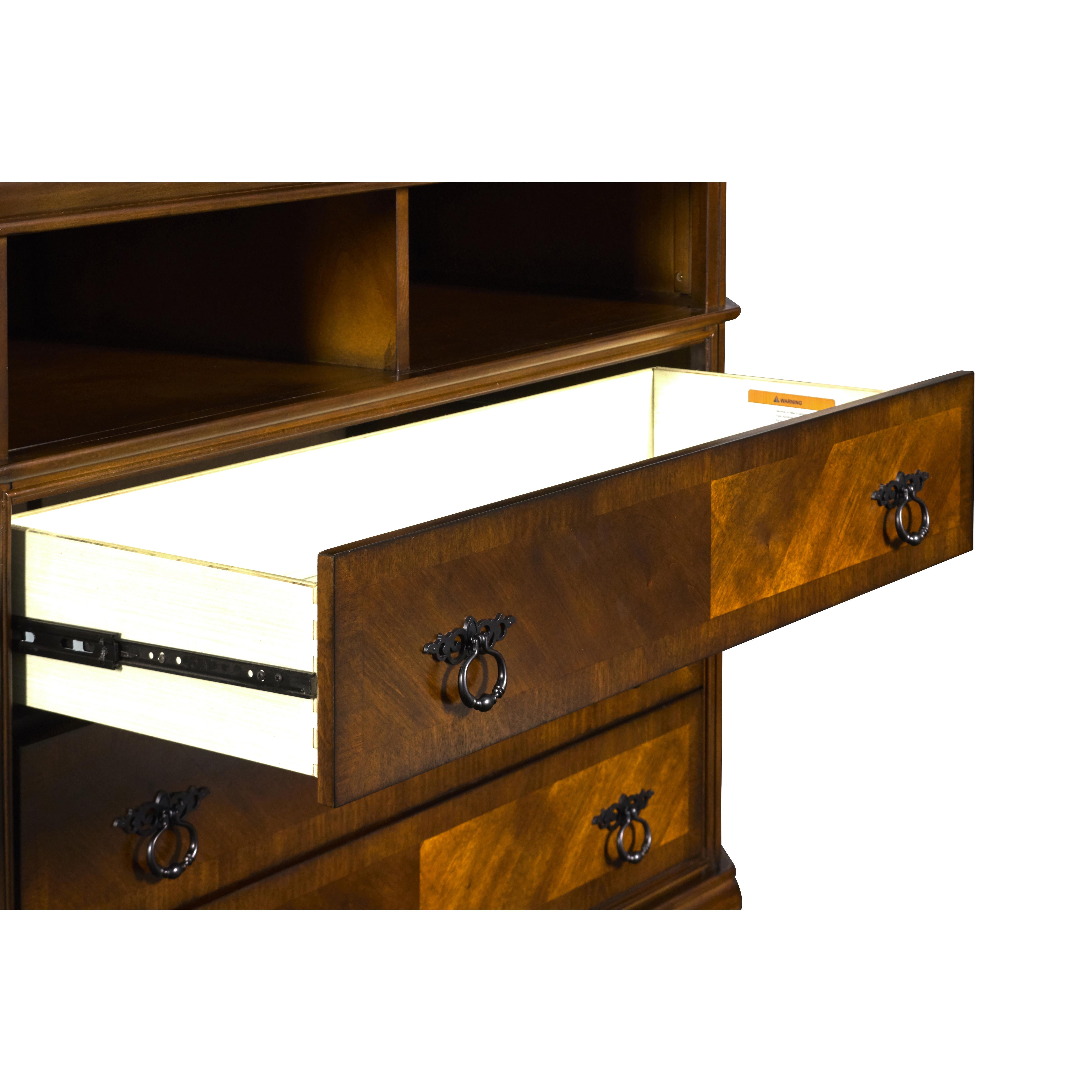SHERIDAN MEDIA CHEST- BURNISHED CHERRY - Ideal Furniture (Fresno,CA) 