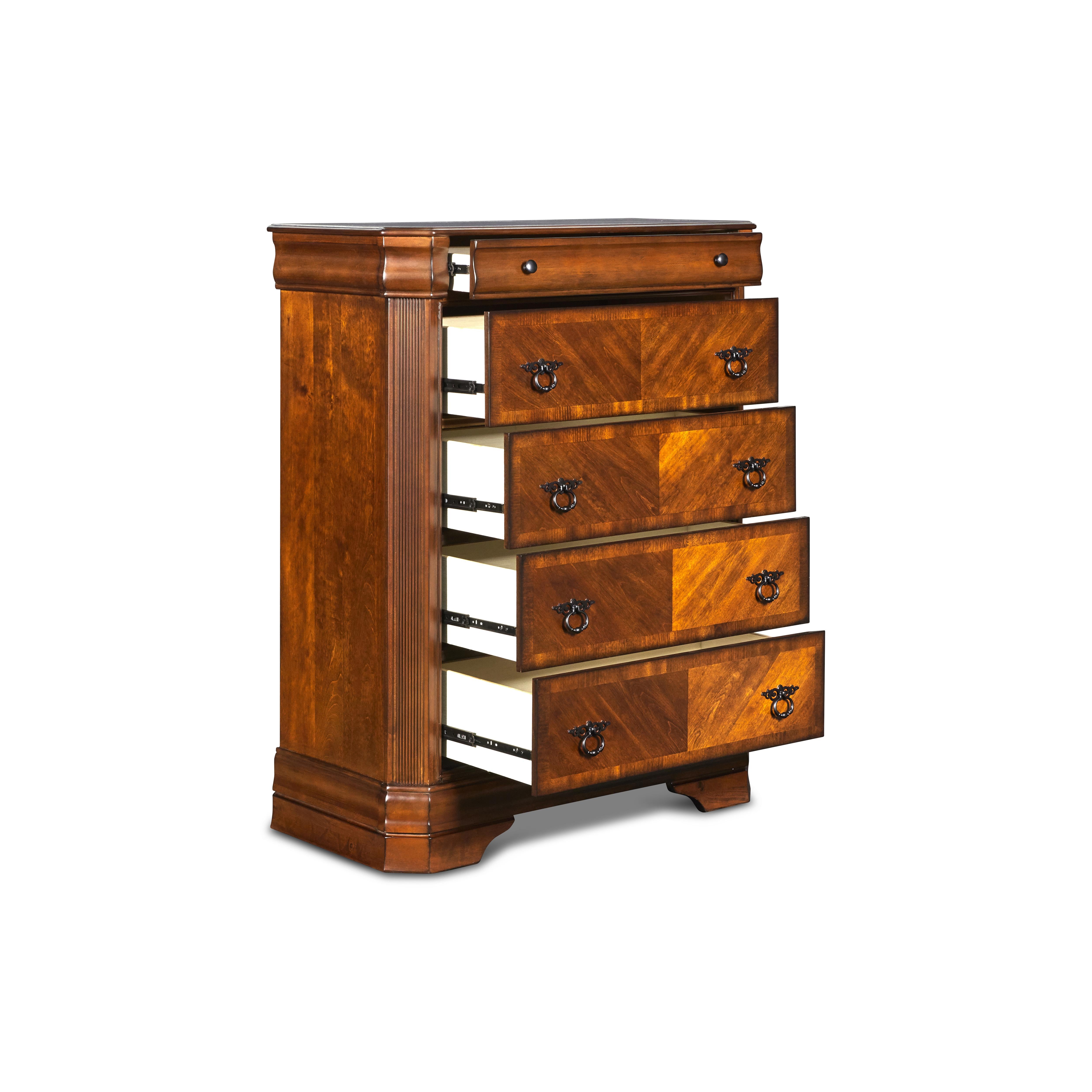 SHERIDAN CHEST- BURNISHED CHERRY - Ideal Furniture (Fresno,CA) 
