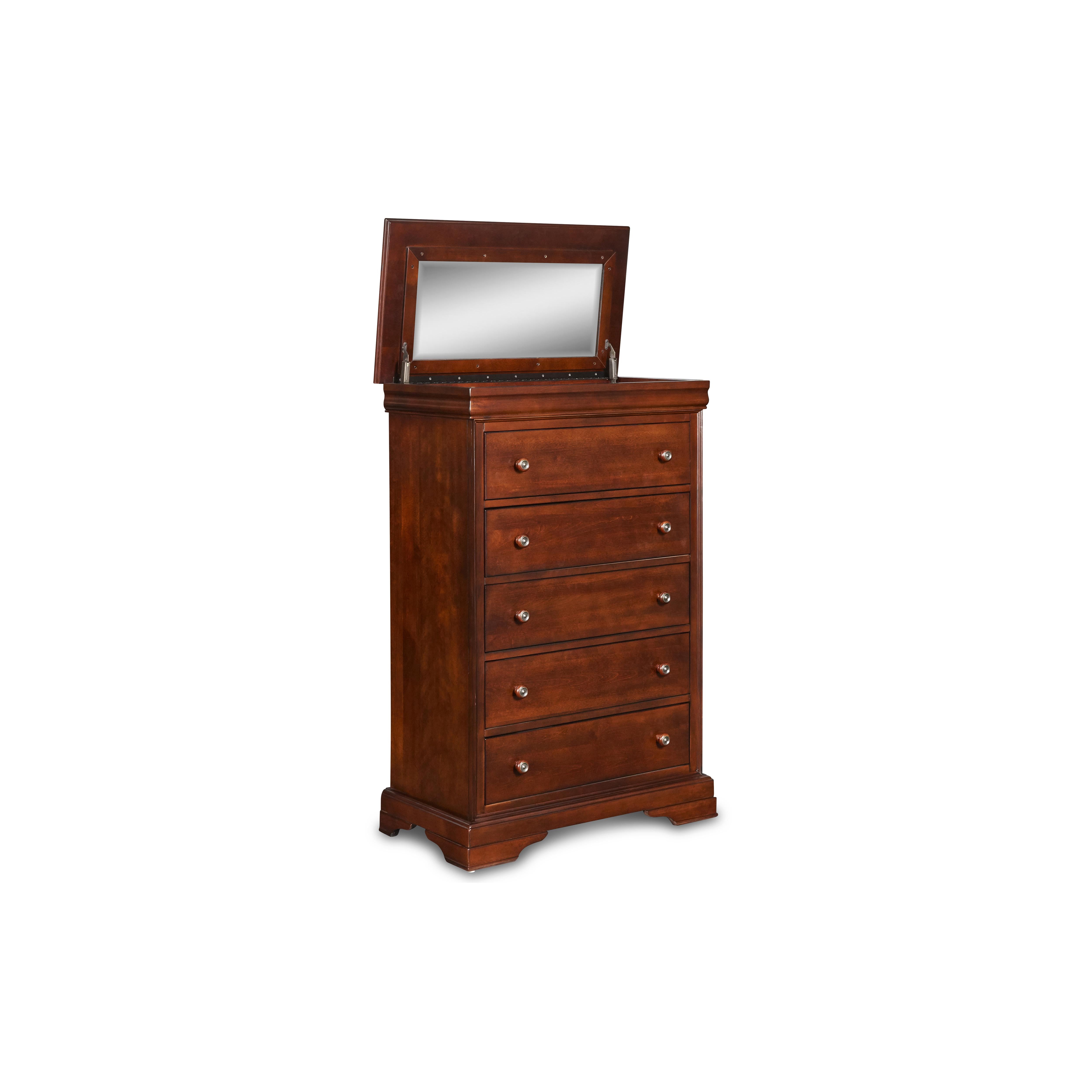 VERSAILLES LIFT TOP CHEST- BORDEAUX - Ideal Furniture (Fresno,CA) 