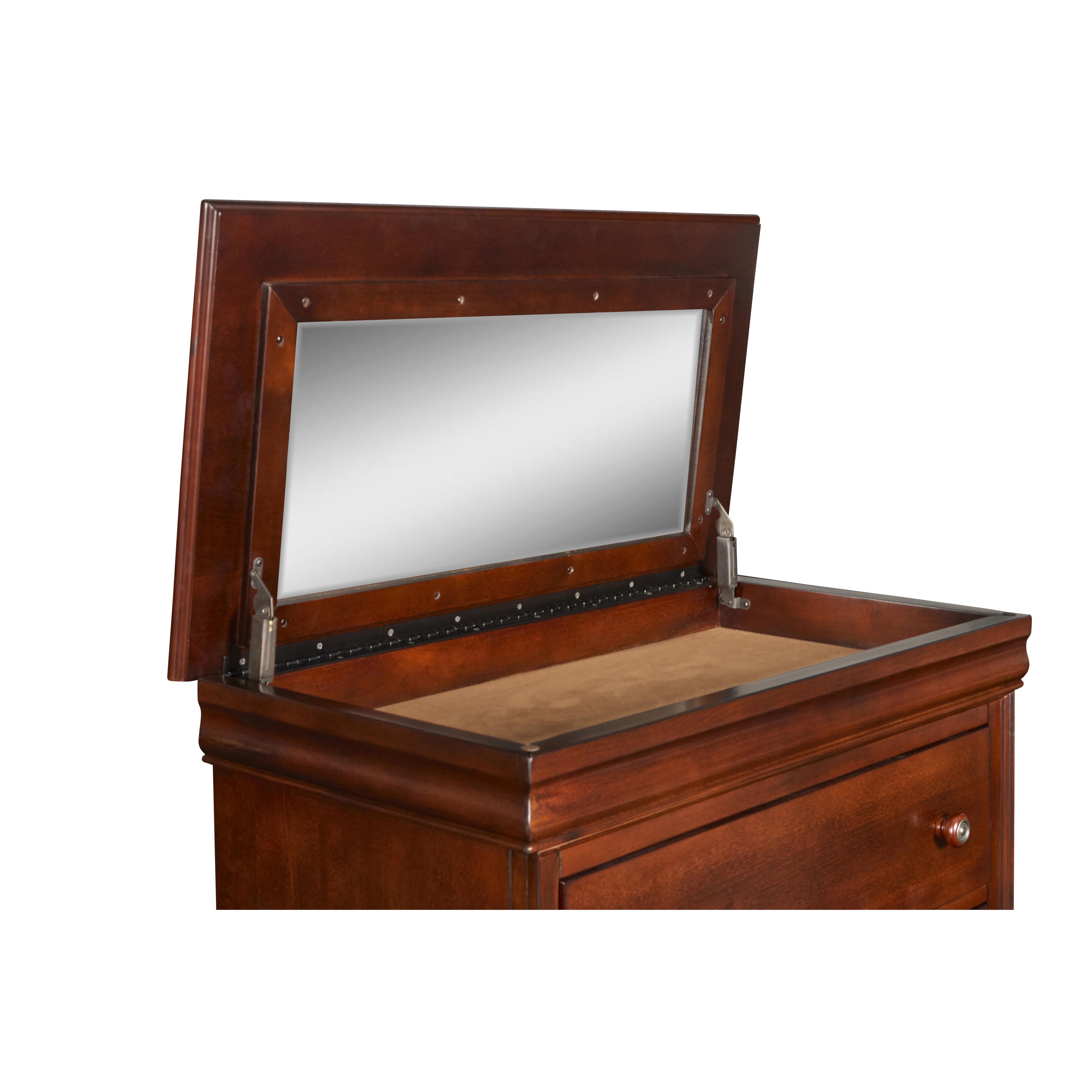 VERSAILLES LIFT TOP CHEST- BORDEAUX - Ideal Furniture (Fresno,CA) 