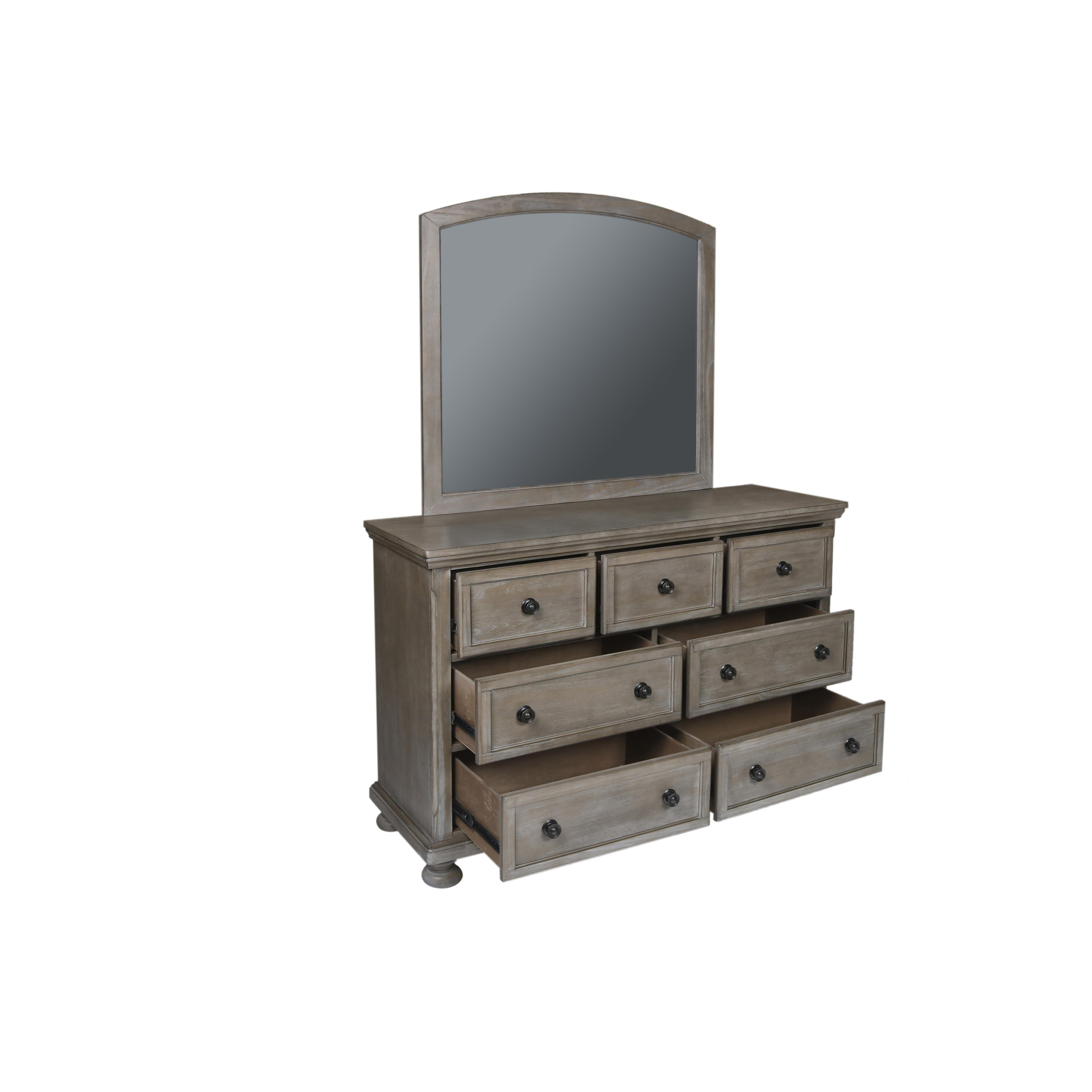 ALLEGRA YOUTH MIRROR-PEWTER - Ideal Furniture (Fresno,CA) 