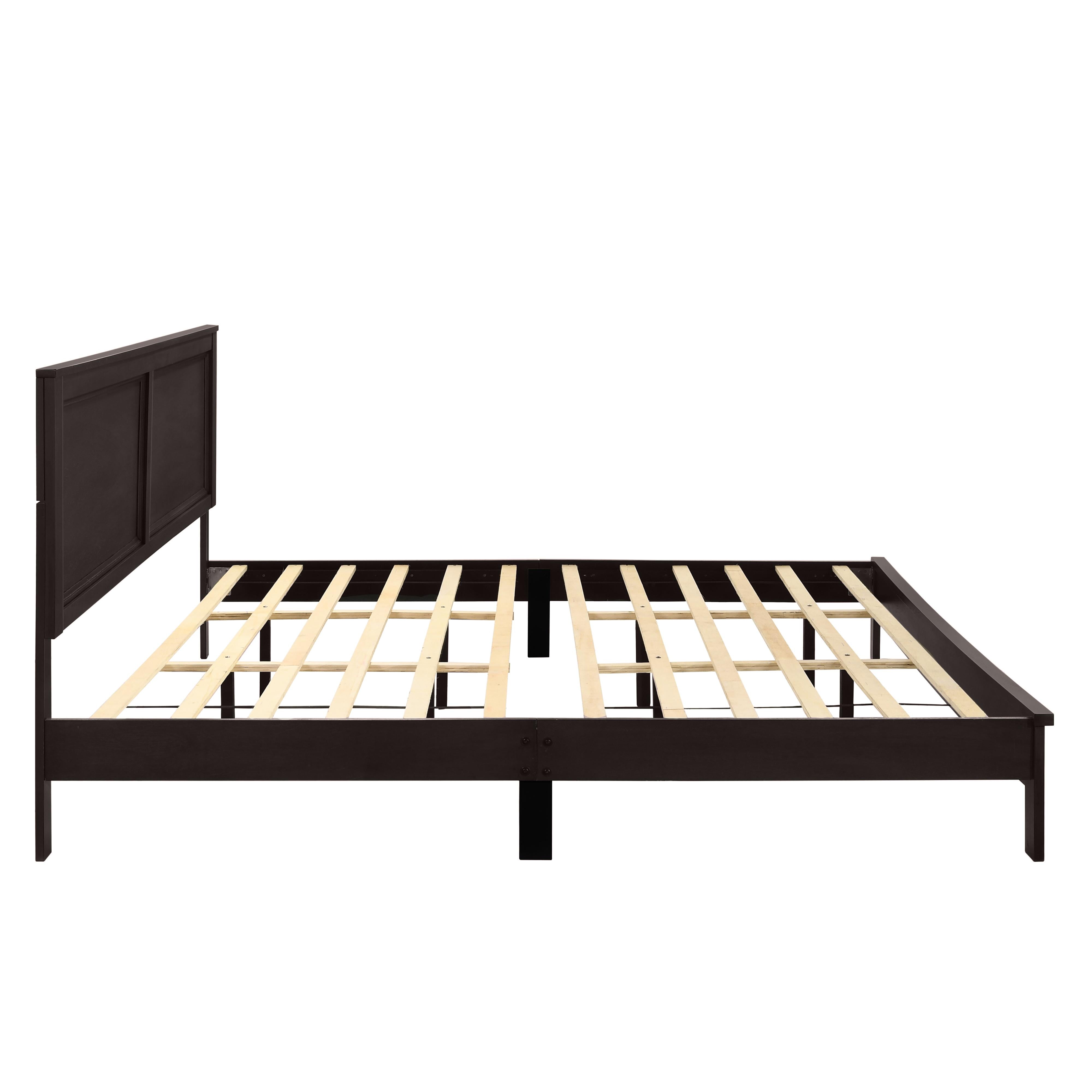 ARIES 5/0 Q PANEL BED-HB/FB/RAILS-MERLOT - Ideal Furniture (Fresno,CA) 