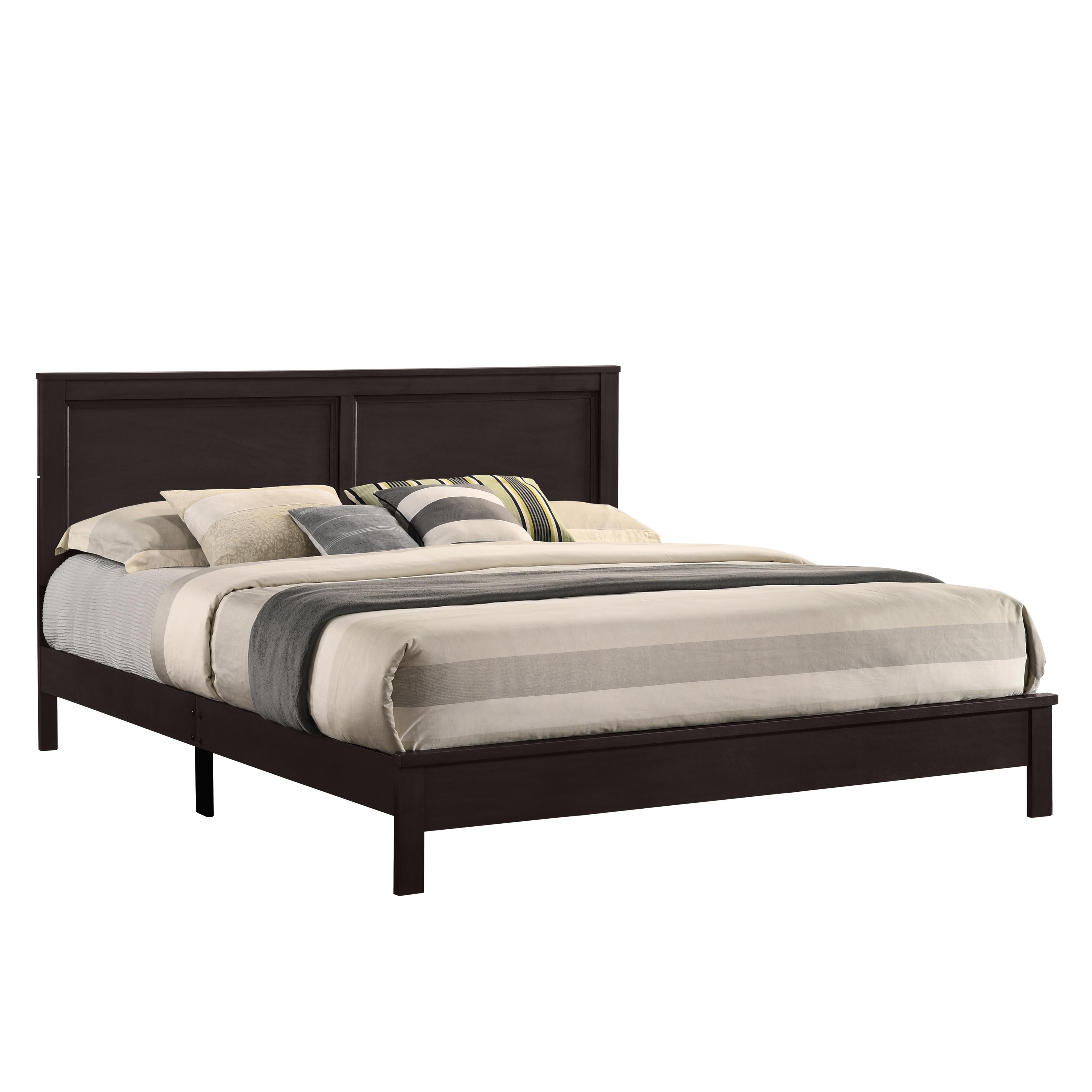 ARIES 5/0 Q PANEL BED-HB/FB/RAILS-MERLOT - Ideal Furniture (Fresno,CA) 
