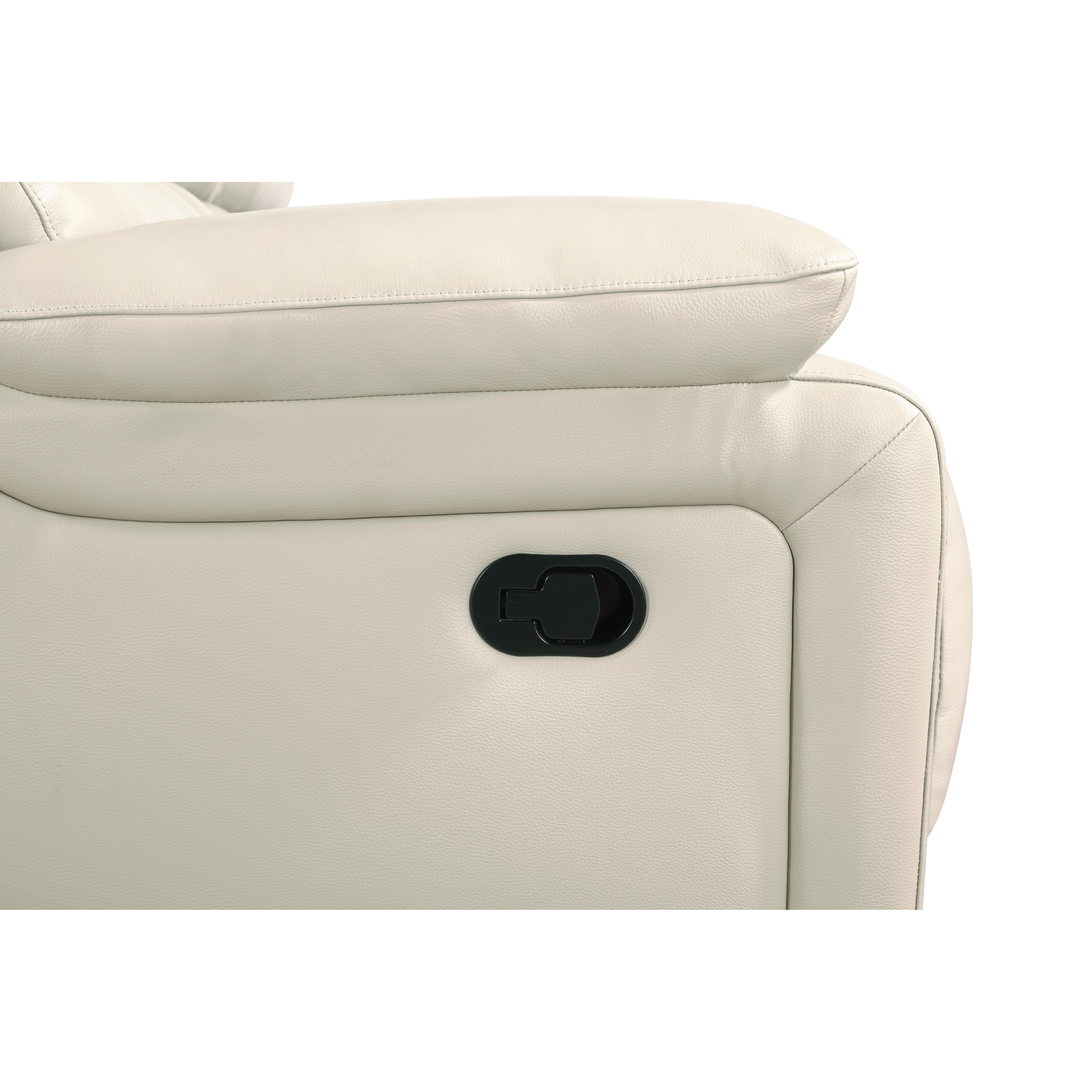 CICERO RECLINING CONSOLE LOVESEAT-CREAM - Ideal Furniture (Fresno,CA) 