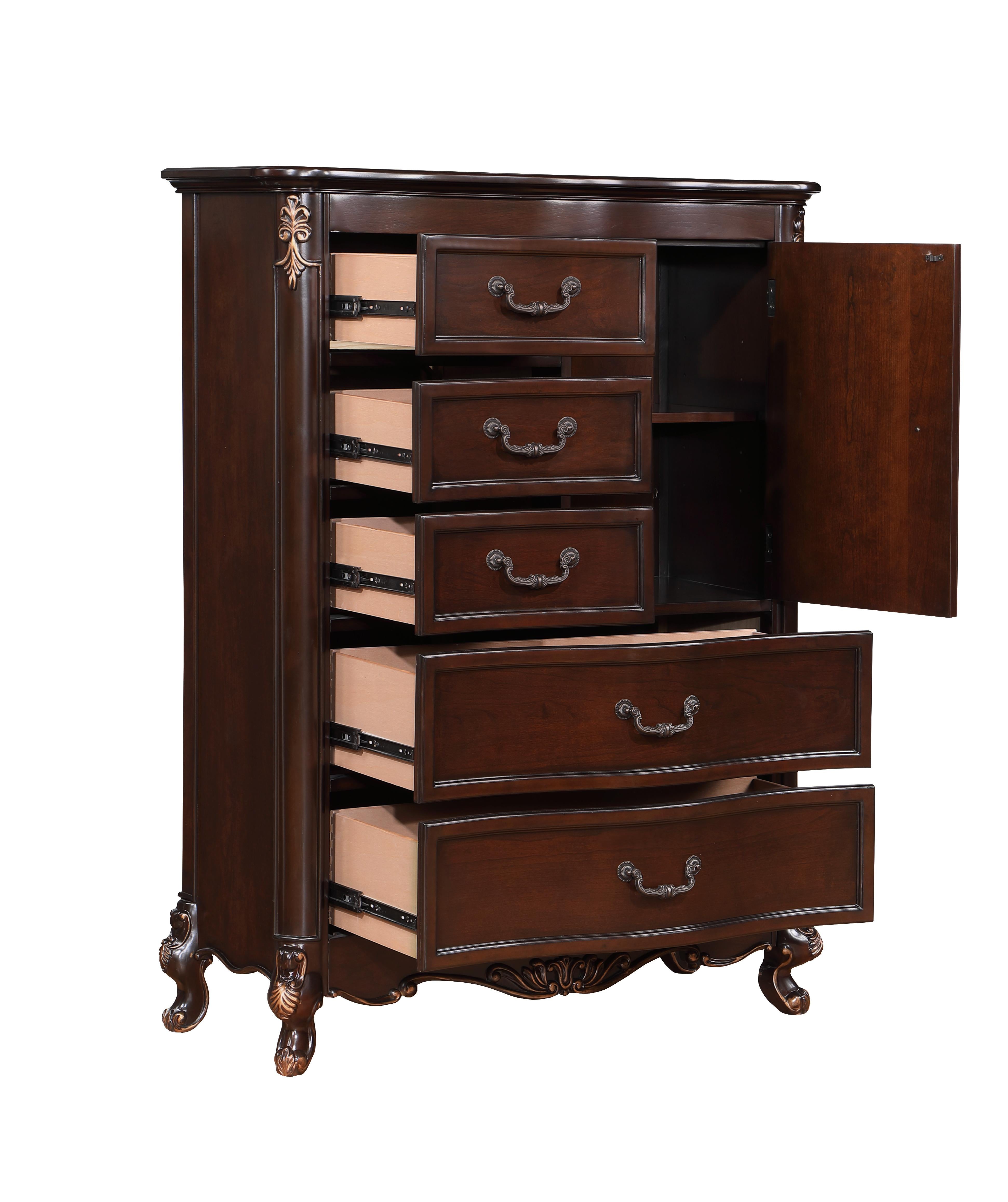CONSTANTINE CHEST-CHERRY - Ideal Furniture (Fresno,CA) 