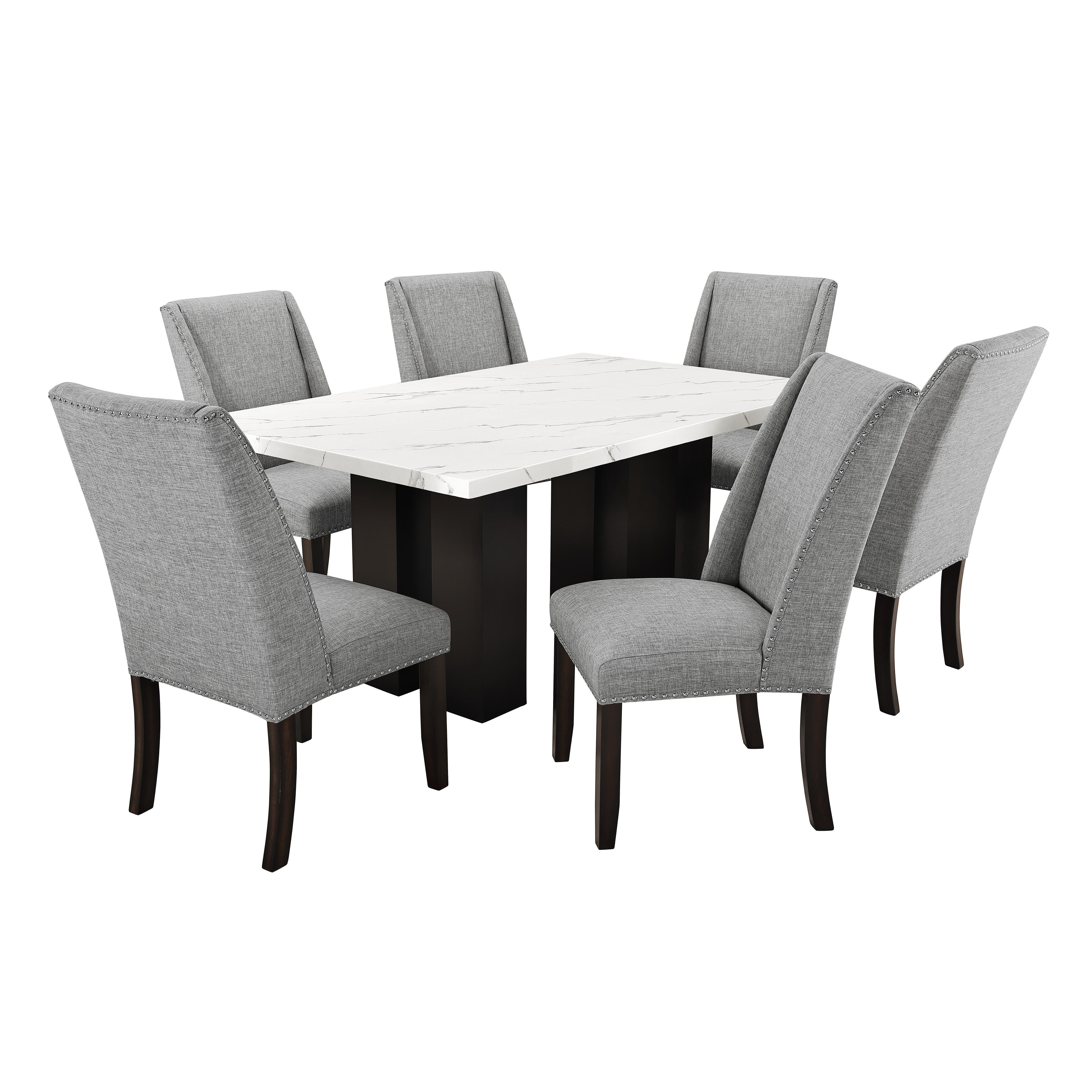 FAUST DINING CHAIR (2 PER CARTON)-GRAY - Ideal Furniture (Fresno,CA) 