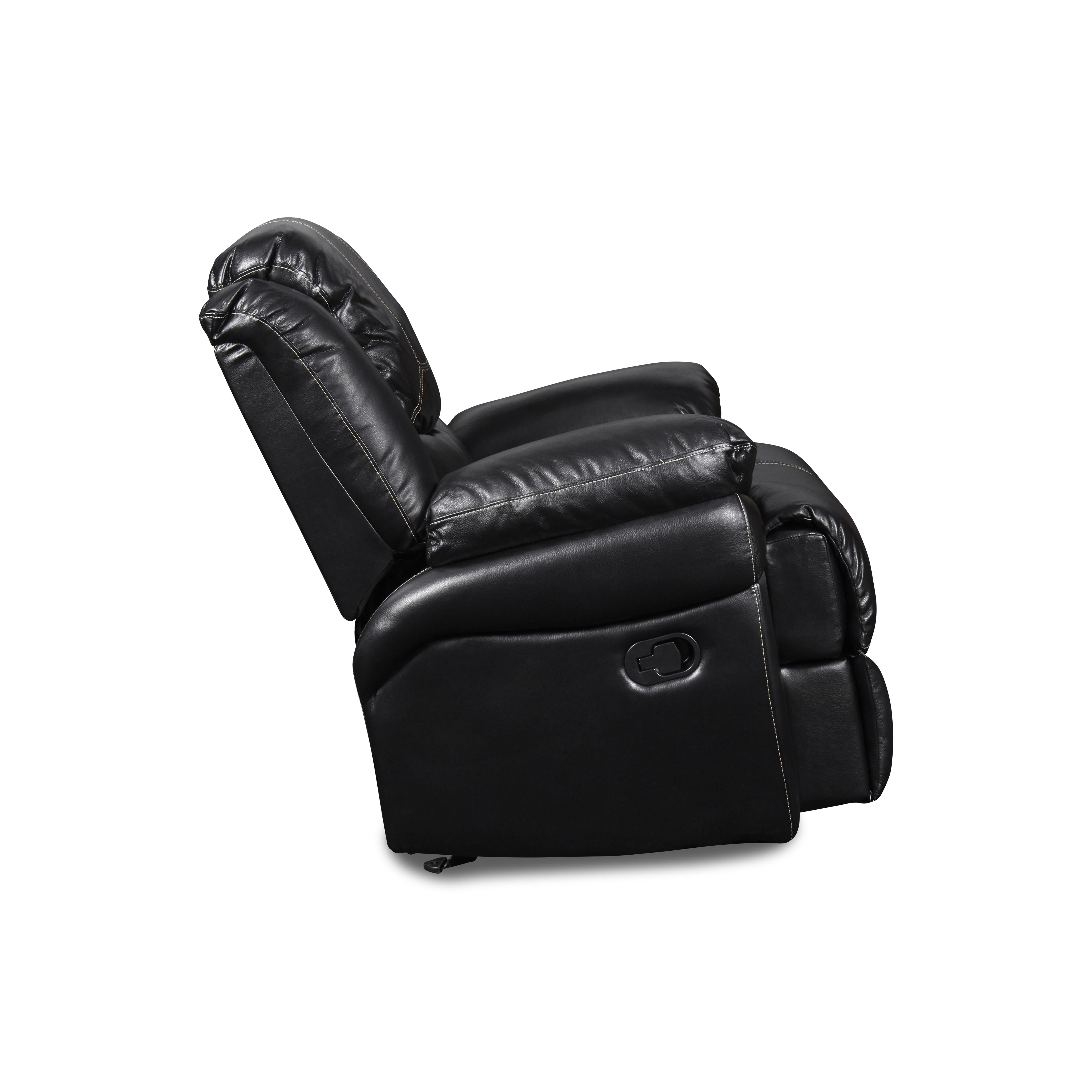 FLYNN GLIDER RECLINER-BLACK - Ideal Furniture (Fresno,CA) 