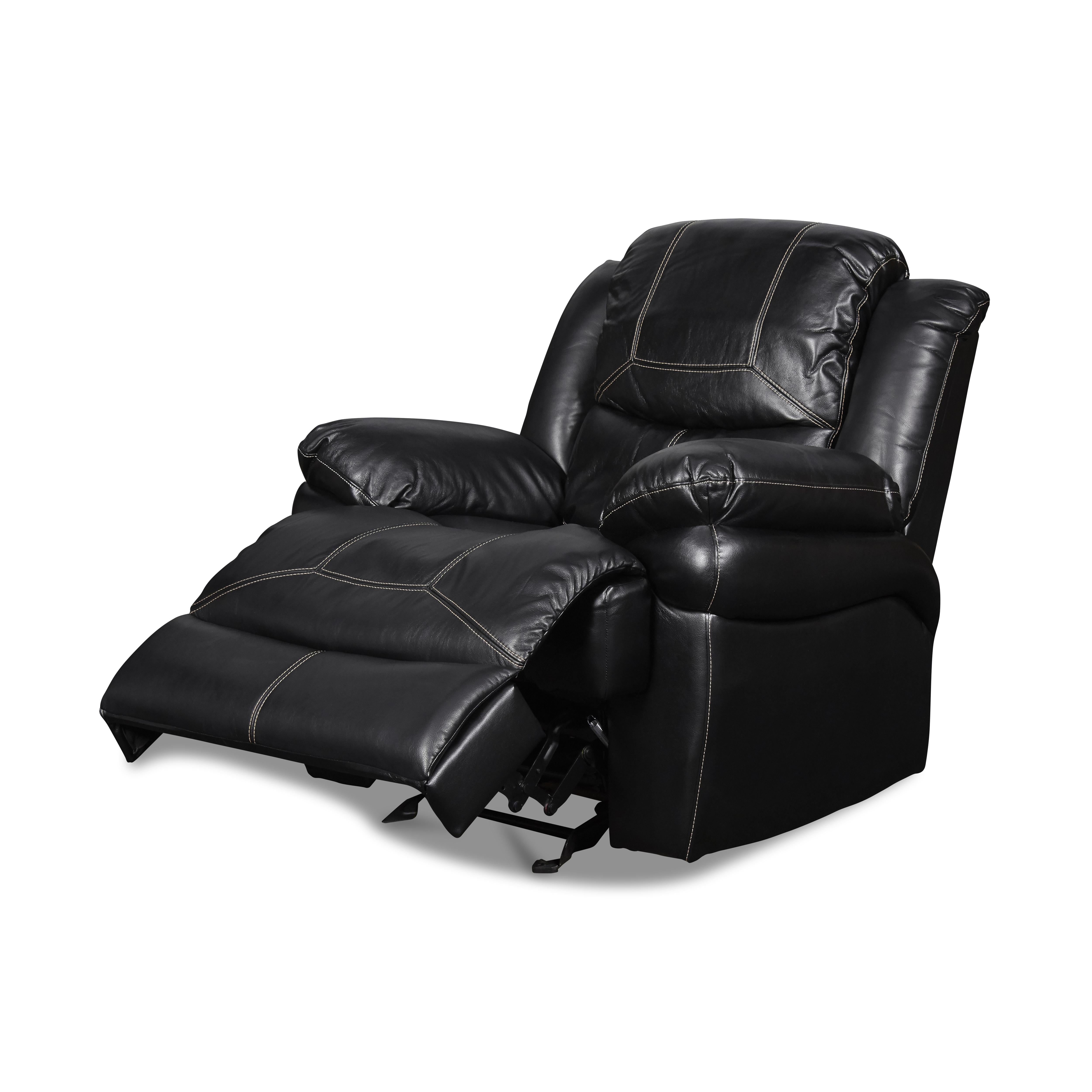 FLYNN GLIDER RECLINER-BLACK - Ideal Furniture (Fresno,CA) 