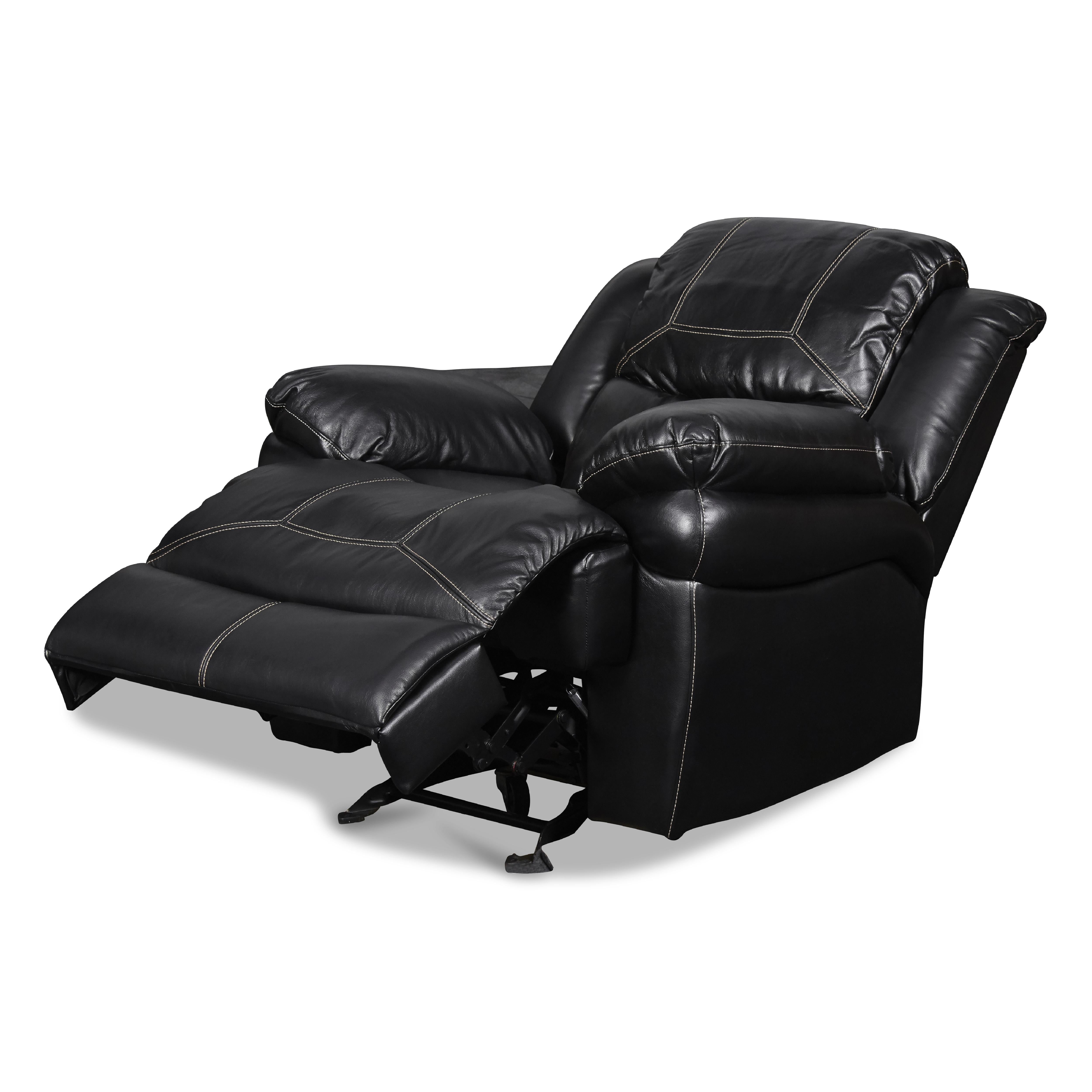 FLYNN GLIDER RECLINER-BLACK - Ideal Furniture (Fresno,CA) 