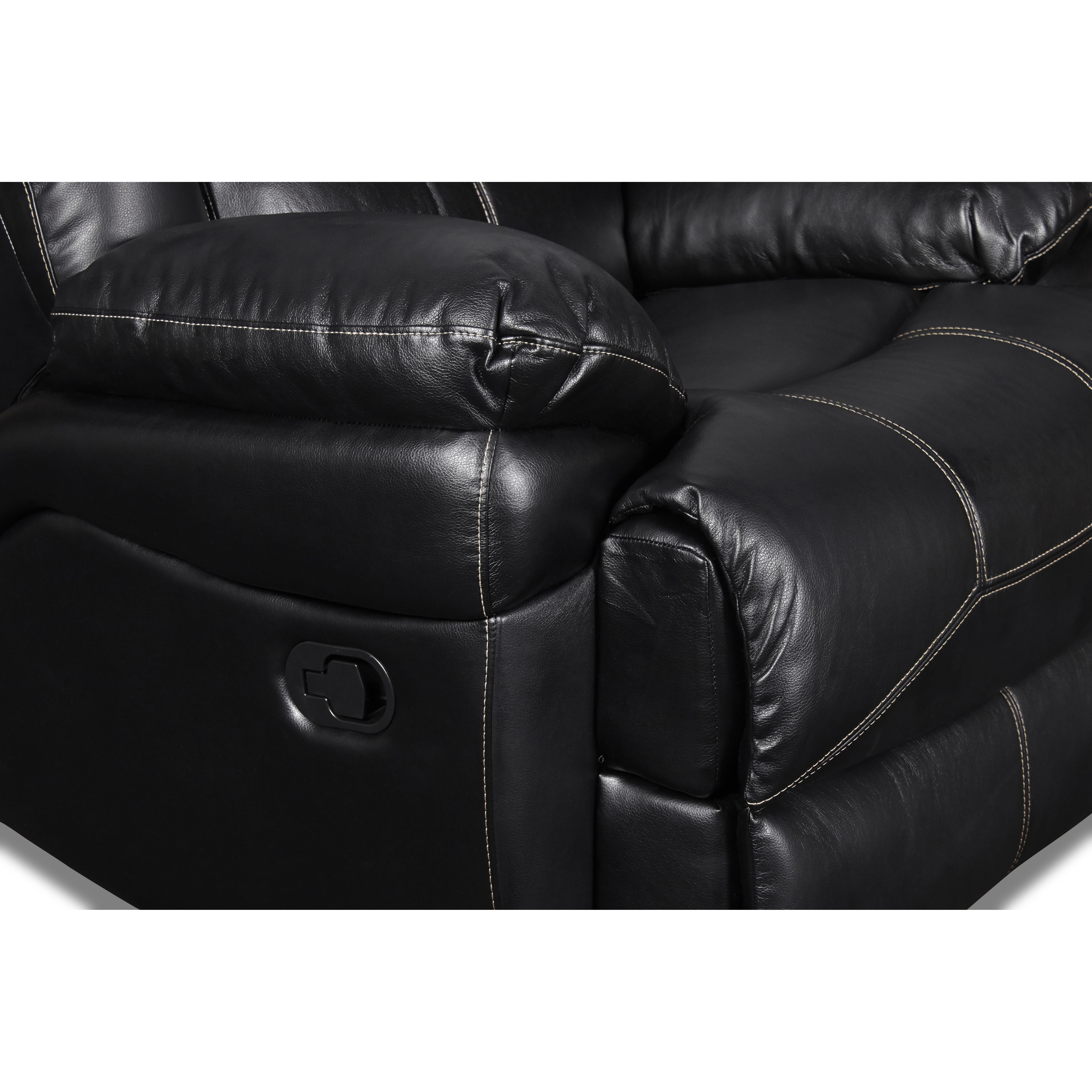 FLYNN GLIDER RECLINER-BLACK - Ideal Furniture (Fresno,CA) 