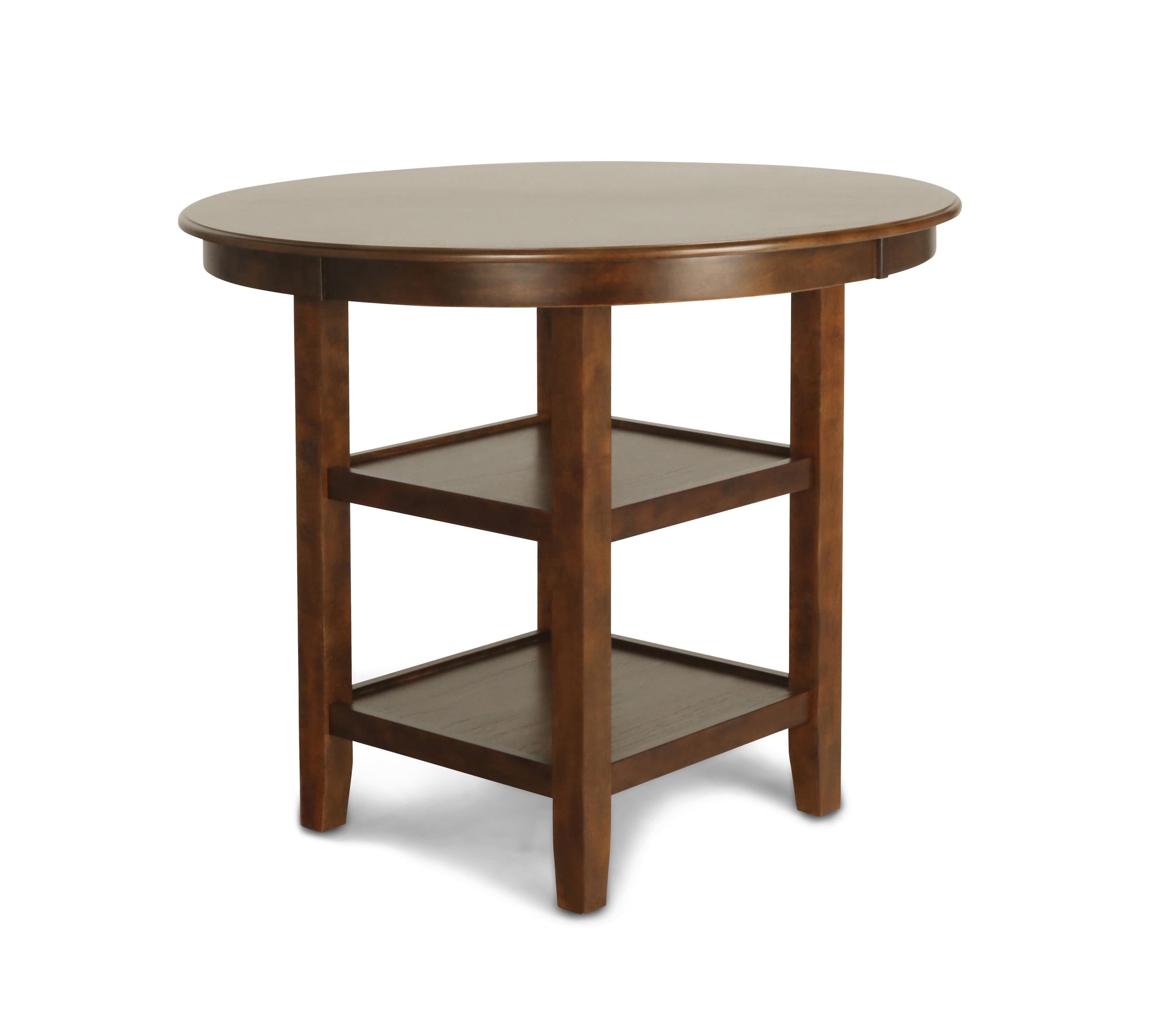 GIA ROUND COUNTER DINING 5 PC SET-BROWN - Ideal Furniture (Fresno,CA) 