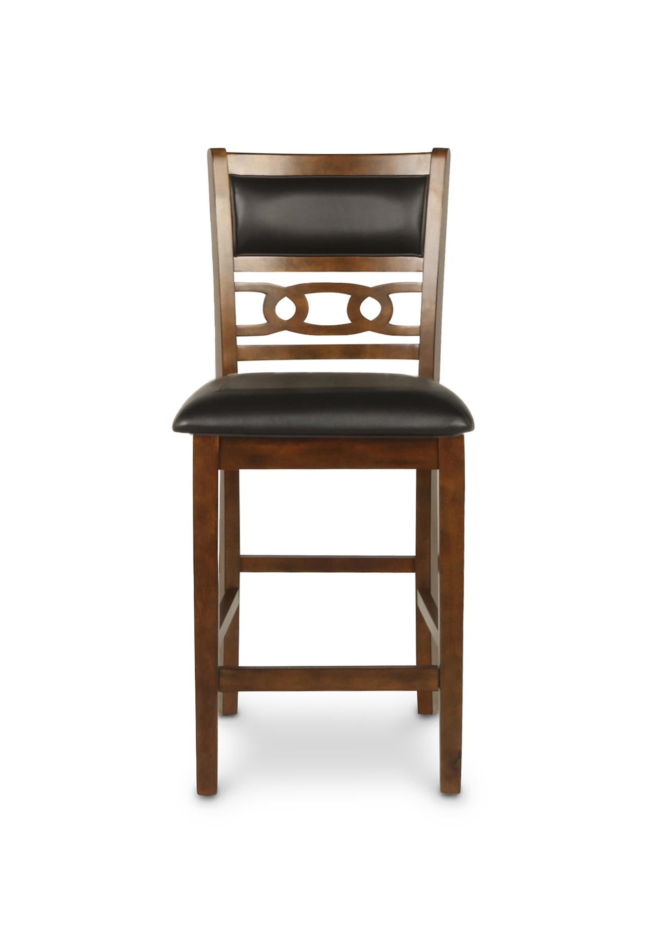 GIA ROUND COUNTER DINING 5 PC SET-BROWN - Ideal Furniture (Fresno,CA) 