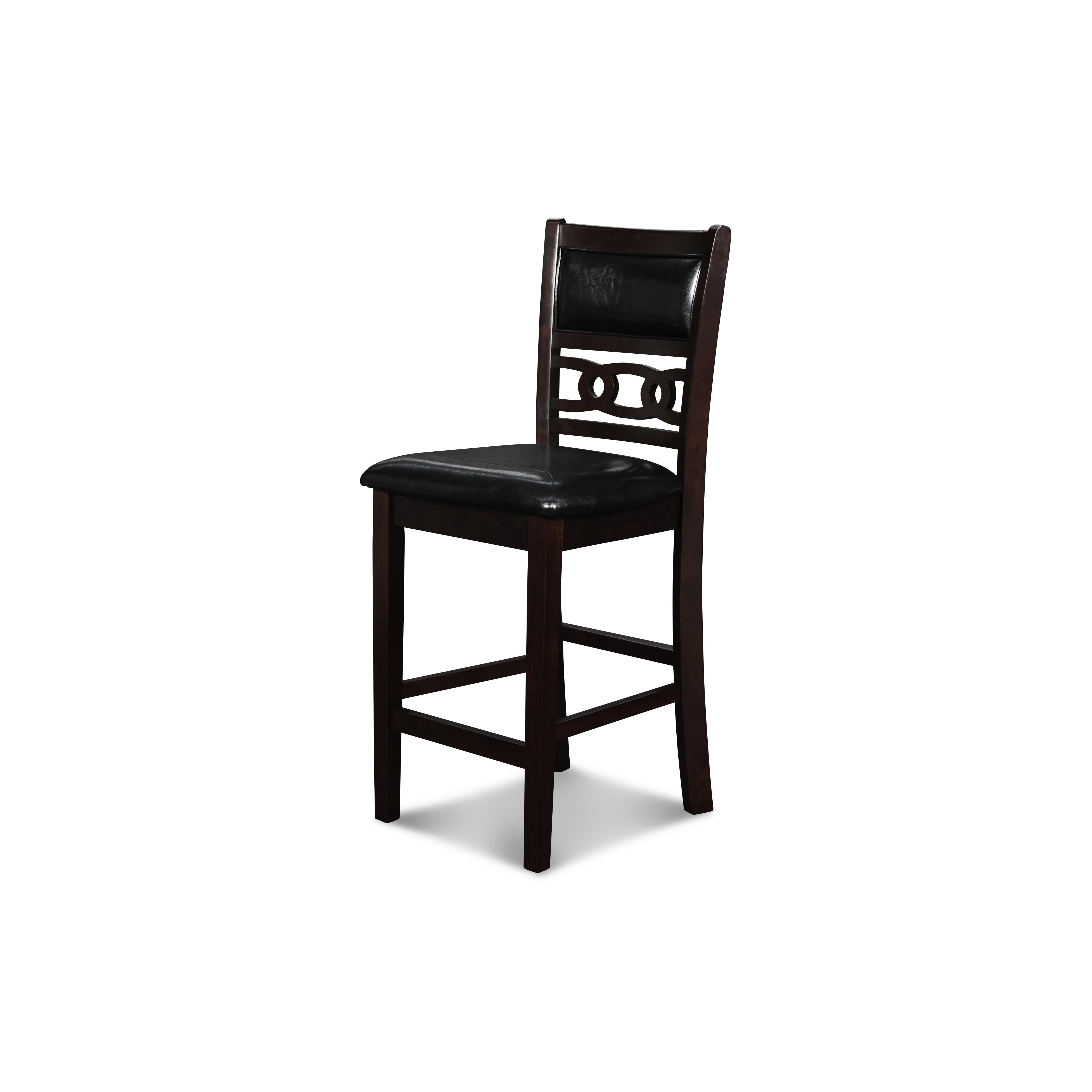 GIA ROUND COUNTER DINING 5 PC SET-EBONY - Ideal Furniture (Fresno,CA) 