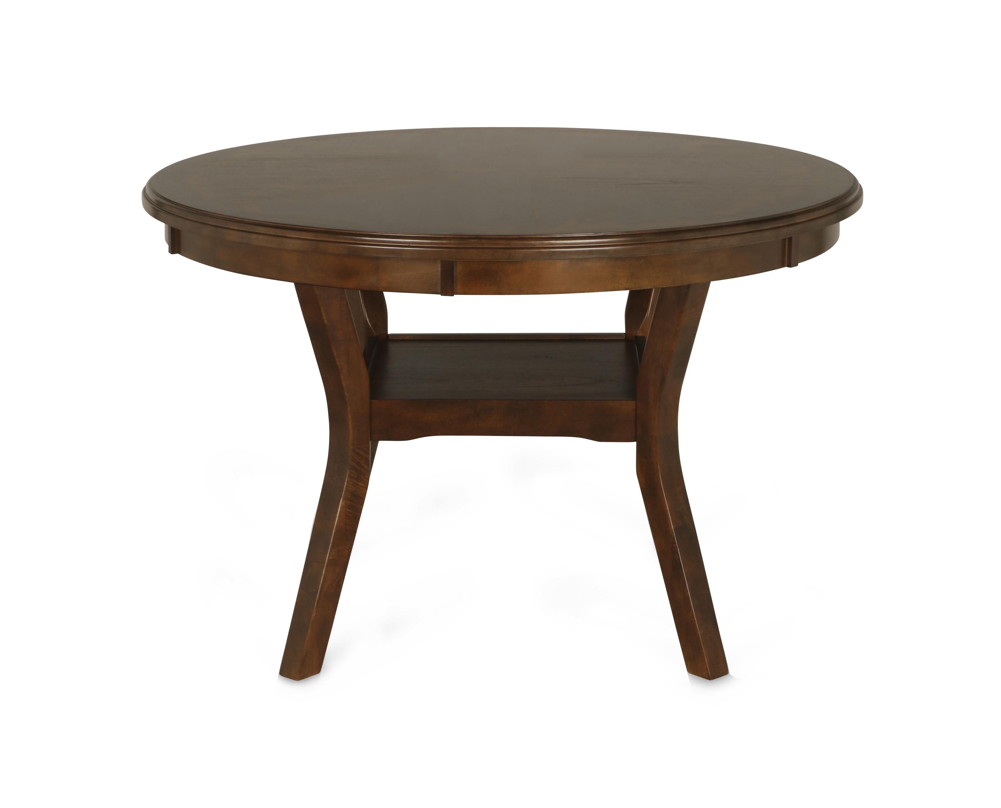 GIA ROUND DINING 5 PC SET-BROWN - Ideal Furniture (Fresno,CA) 