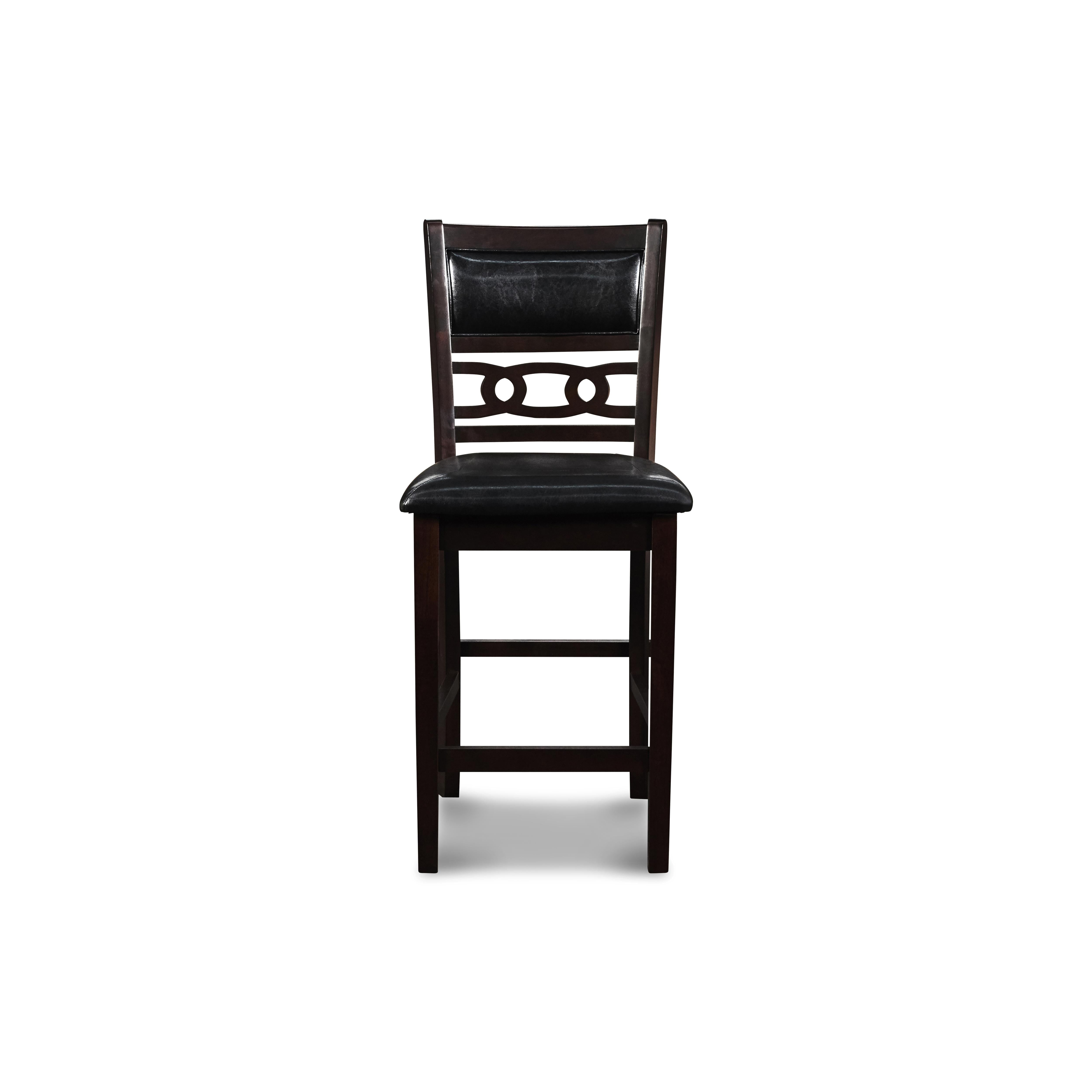 GIA ROUND COUNTER DINING 5 PC SET-EBONY - Ideal Furniture (Fresno,CA) 