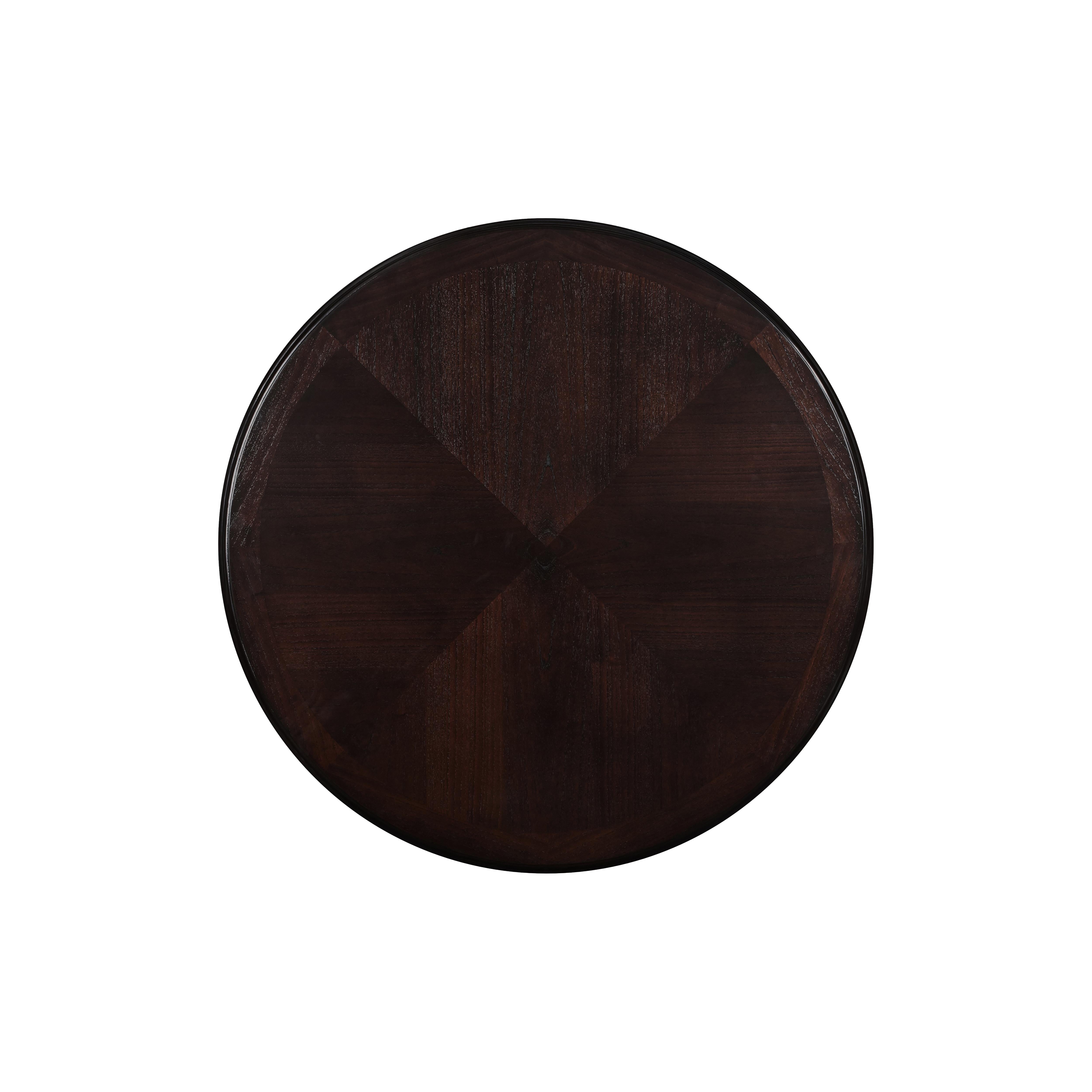 GIA ROUND DINING 5 PC SET-EBONY - Ideal Furniture (Fresno,CA) 