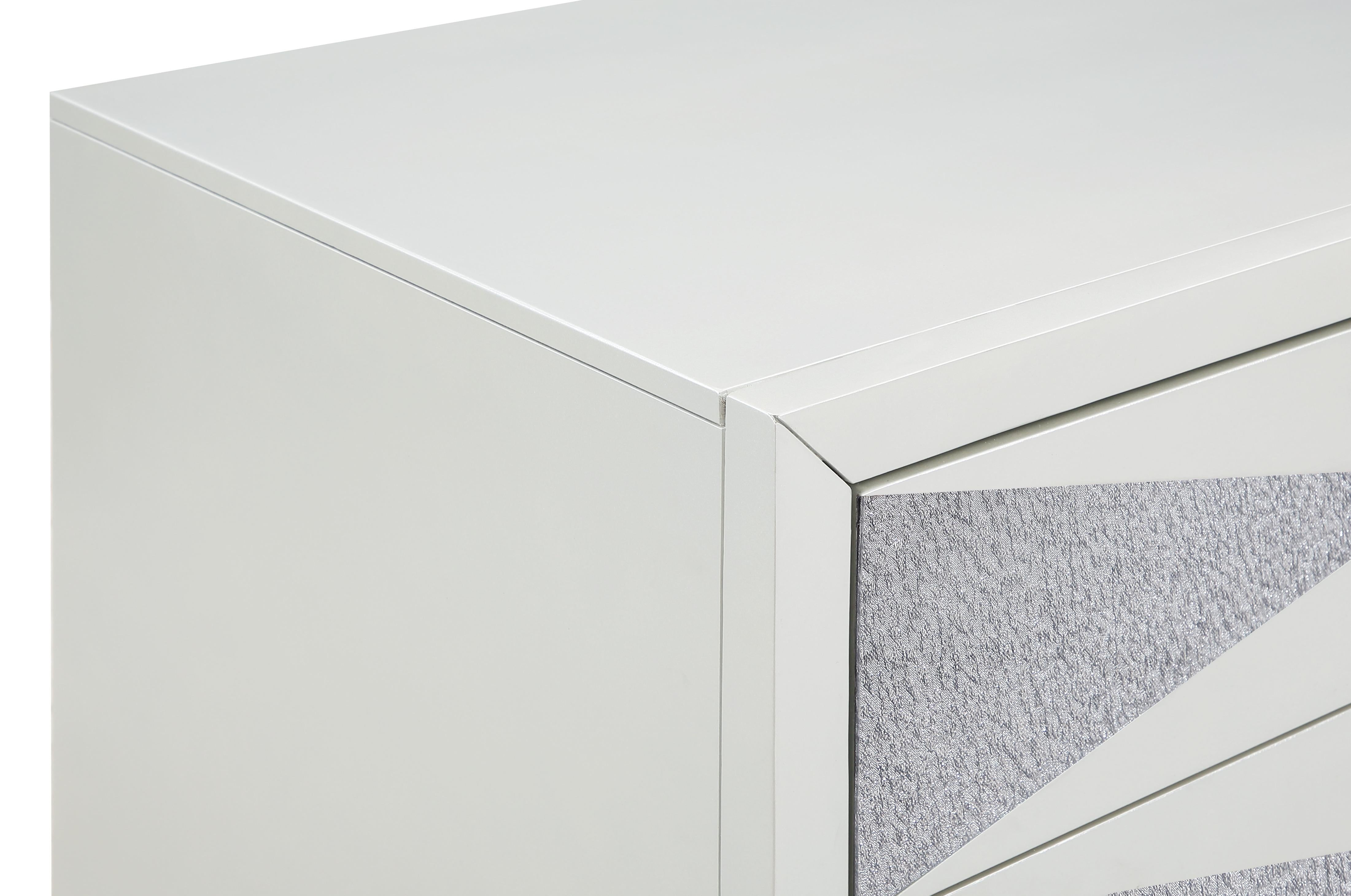 HARLEQUIN NIGHTSTAND-PLATINUM - Ideal Furniture (Fresno,CA) 