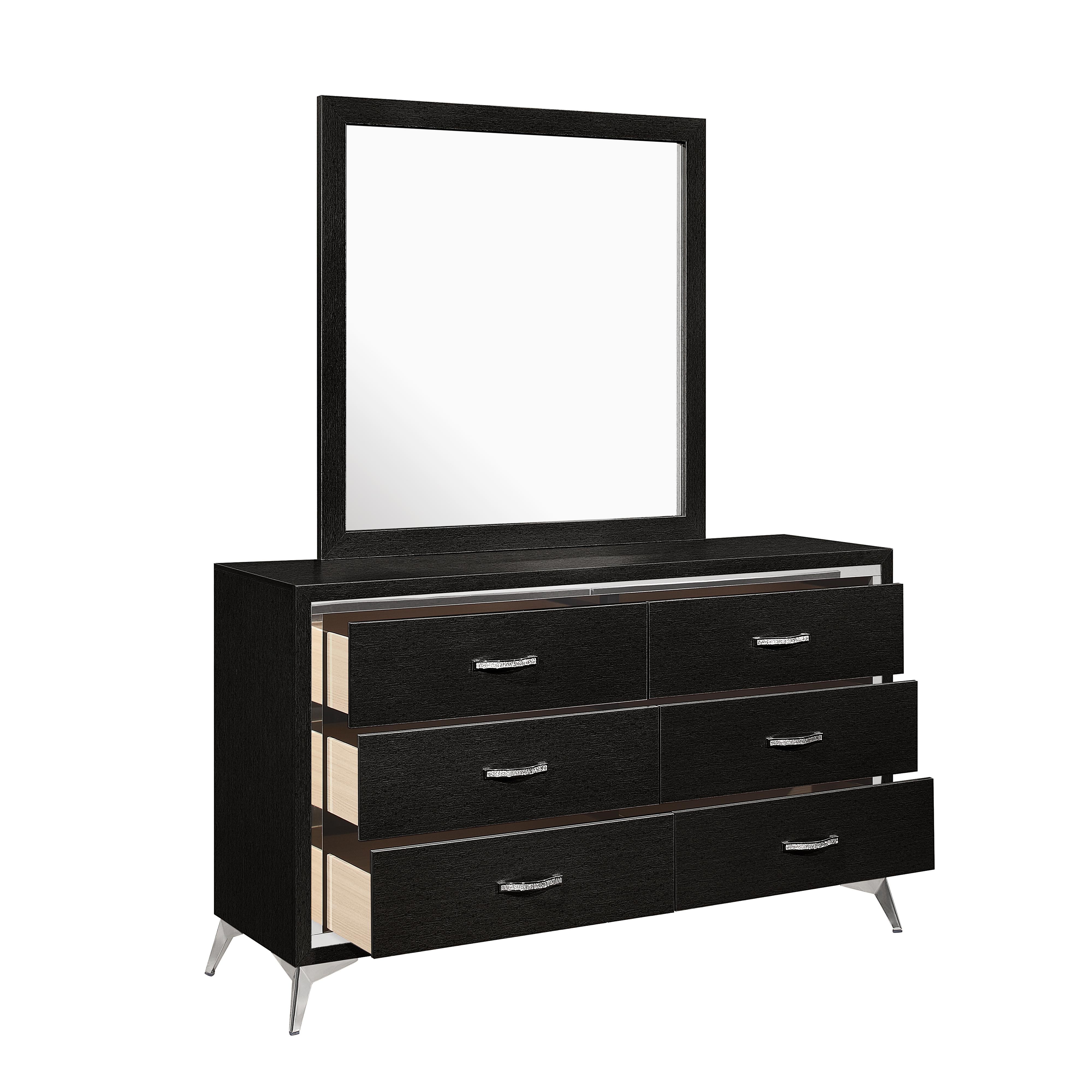 HUXLEY MIRROR-BLACK - Ideal Furniture (Fresno,CA) 