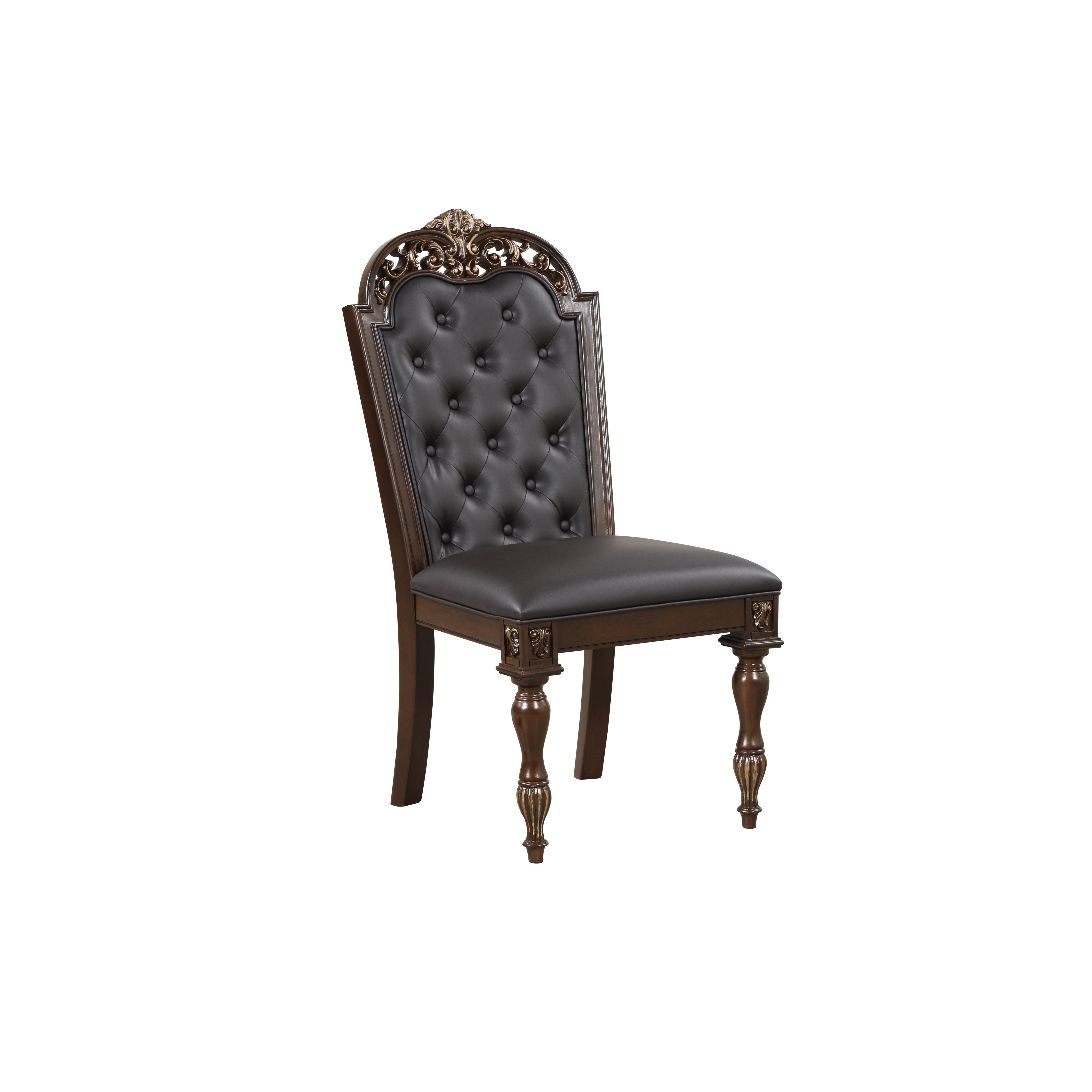 MAXIMUS DINING SIDE CHAIR-MADEIRA - Ideal Furniture (Fresno,CA) 